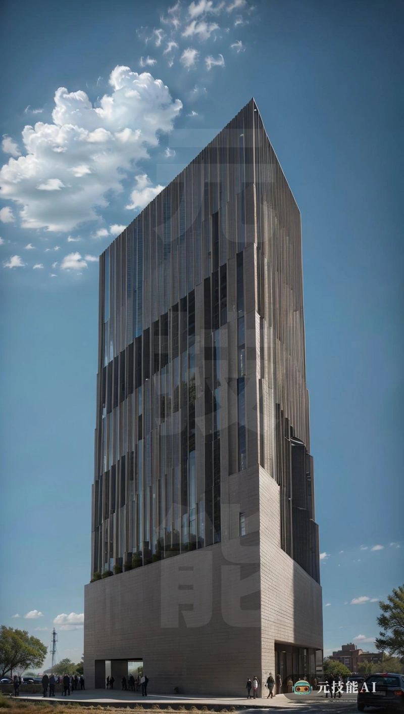 这座由雷姆·库哈斯设计的建筑以一个射击的稀疏天空为背景,它由砖块建造,体现了神奇的现实,一种将秩序与外部秩序融合在一起的风格。这座建筑的极地形状在天空中创造了一个独特而引人注目的轮廓。这是对库哈斯创新和视觉建筑的真正考验 这座由雷姆·库哈斯设计的建筑以一个射击的稀疏天空为背景,它由砖块建造,体现了神奇的现实,一种将秩序与外部秩序融合在一起的风格。这座建筑的极地形状在天空中创造了一个独特而引人注目的轮廓。这是对库哈斯创新和视觉建筑的真正考验