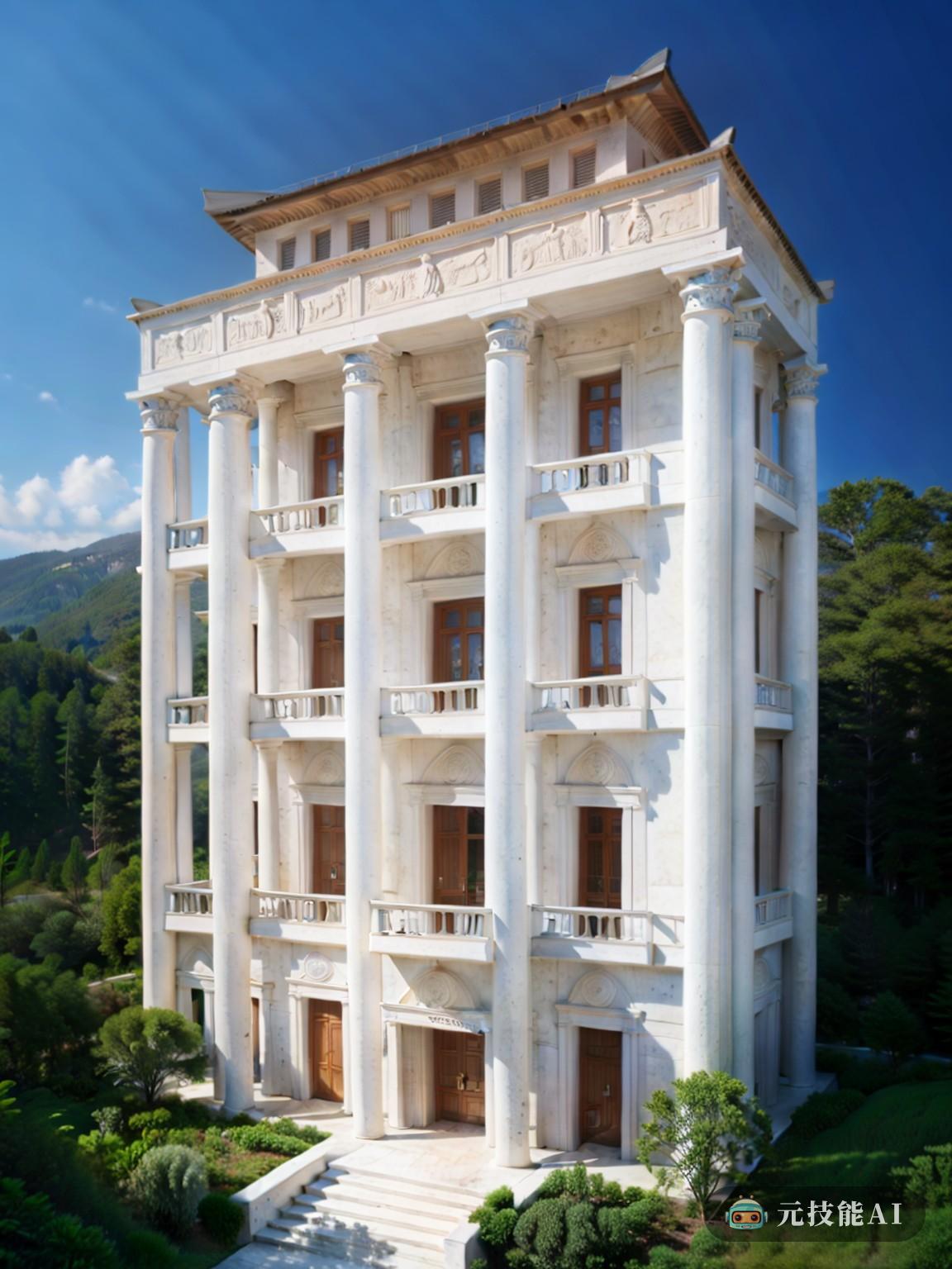 AI元技能 双塔过去与现在的融合（本内容由AI生成，用以虚构图片）