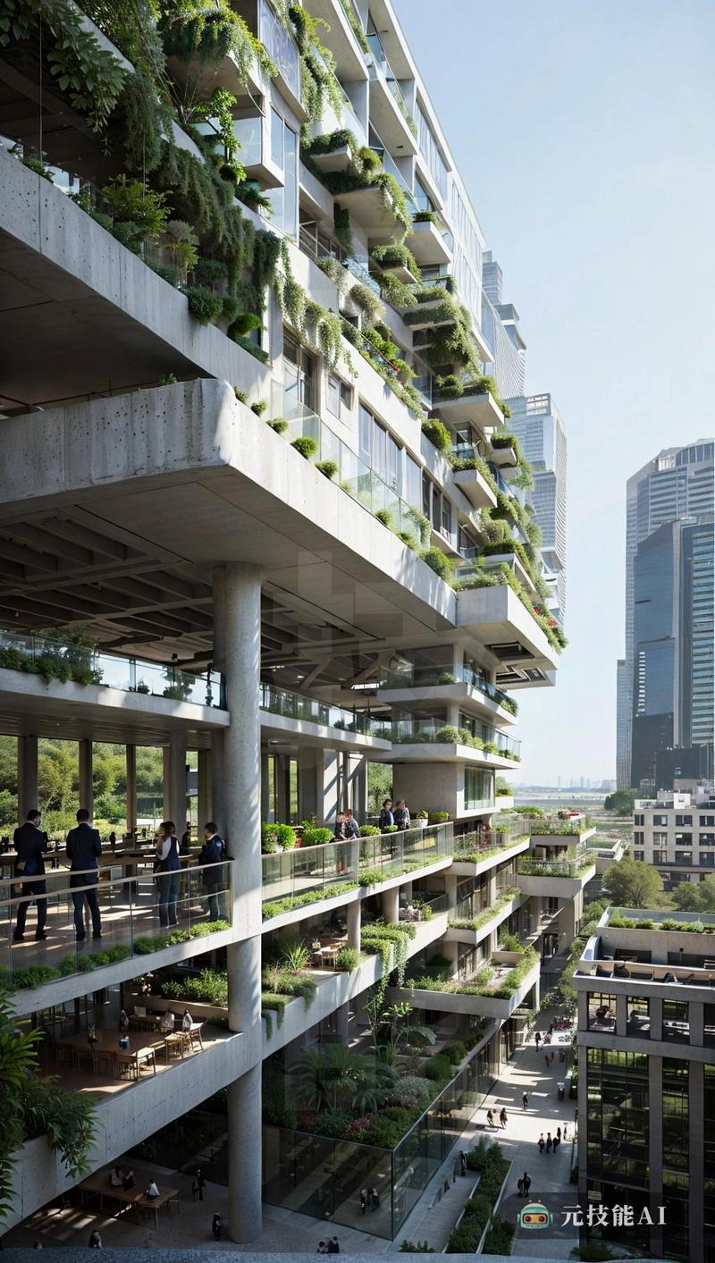 酒店空中花园由自有建筑师Moshe Safdie设计，是对科幻小说和高科技设计融合的一次射击测试。这家酒店的花园和走道悬挂在肥皂金属网结构上，可以抵抗地心引力。网格既坚固又空灵，当光线穿过它时，它似乎会改变形状，Safdie的视觉设计将尖端工程与对自然的热爱结合在一起，因为空中花园充满了绿色植物，在城市丛林中提供了一个垂直的绿洲。这座建筑在天际线上的未来主义轮廓是一个对话的开始，模糊了什么是可能的，什么曾经只能在科幻小说中想象得到酒店空中花园是创新和创造力的灯塔，邀请客人体验一个新的建筑奇迹