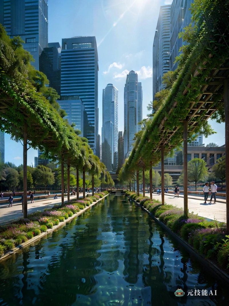 这张照片的开头是一个熙熙攘攘的城市的全景,充满了夏季活动的喧嚣。街道两旁是充满活力的店面和餐馆,它们的窗户反射着午后的阳光。这座城市的基础设施在高耸的现代建筑中显而易见,它们光滑的玻璃外墙与点缀在景观中的更传统的詹姆士王朝建筑形成鲜明对比。道路和高速公路的网络在城市中编织,连接着它的各个地区,并带来了稳定的交通流量。喇叭声和发动机声混杂着行人的笑声和城市生活的喧嚣。然而,在这个现代城市景观中,也有自然影响的迹象。公园的钢和木结构遮蔽了郁郁葱葱的绿色草坪,这里是孩子们玩耍和家庭野餐的地方。树木的树冠为公园提供了一个自然的拱门,在城市繁华的中心创造了一种平静的感觉。这幅画的焦点是一个山墙屋顶,这是一个让人想起过去时代的传统建筑特征。它复杂的细节和温暖的色彩与城市摩天大楼的时尚现代性形成了美丽的对比。这种新旧、有机和工业的并置,创造了一种既熟悉又独特的形象,反映了城市丰富的文化遗产和对未来的展望。 这张照片的开头是一个熙熙攘攘的城市的全景,充满了夏季活动的喧嚣。街道两旁是充满活力的店面和餐馆,它们的窗户反射着午后的阳光。这座城市的基础设施在高耸的现代建筑中显而易见,它们光滑的玻璃外墙与点缀在景观中的更传统的詹姆士王朝建筑形成鲜明对比。道路和高速公路的网络在城市中编织,连接着它的各个地区,并带来了稳定的交通流量。喇叭声和发动机声混杂着行人的笑声和城市生活的喧嚣。然而,在这个现代城市景观中,也有自然影响的迹象。公园的钢和木结构遮蔽了郁郁葱葱的绿色草坪,这里是孩子们玩耍和家庭野餐的地方。树木的树冠为公园提供了一个自然的拱门,在城市繁华的中心创造了一种平静的感觉。这幅画的焦点是一个山墙屋顶,这是一个让人想起过去时代的传统建筑特征。它复杂的细节和温暖的色彩与城市摩天大楼的时尚现代性形成了美丽的对比。这种新旧、有机和工业的并置,创造了一种既熟悉又独特的形象,反映了城市丰富的文化遗产和对未来的展望。
