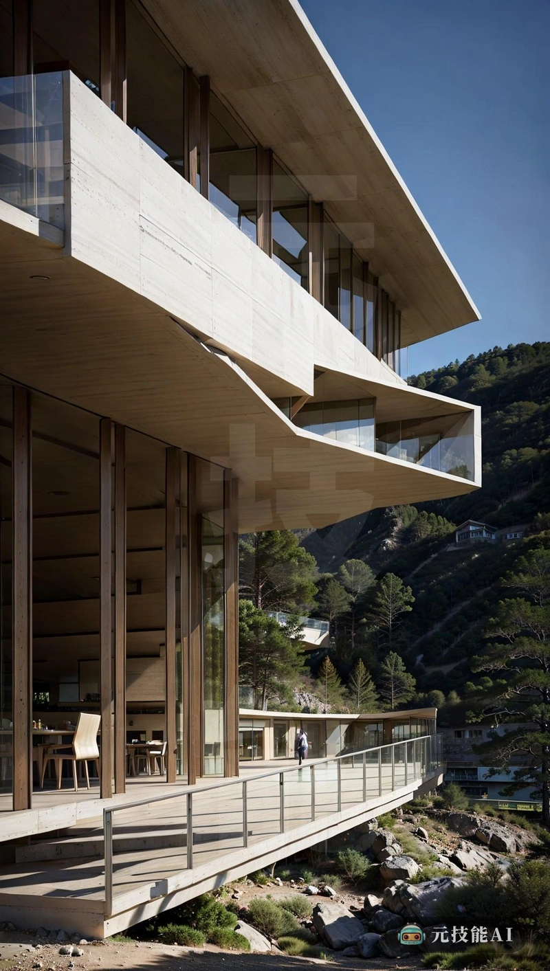 Bernard Tschumi的Mountain Resort是当代建筑设计的一个引人注目的例子。这个艺术空间无缝地融入了它的自然边界，与周围山坡的曲线和边界相呼应。在建筑中使用丙烯酸板给建筑带来了光线和其他品质，浮世绘在设计中的影响在装饰外部的整体细节和图案中表现得很明显，赋予了它独特的日本美学。报告的整体造型既引人注目又实用，每个角度和轮廓都在整体设计中发挥作用，Bernard Tschumi的Mountain Resort以其自然和人造元素的和谐融合为现代线条，是对思想力量和创新建筑设计的一次考验