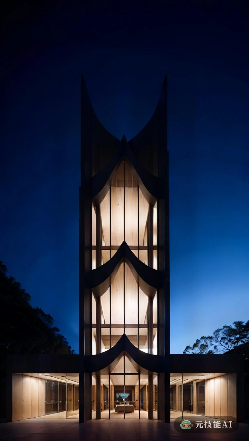 这座建筑的透视图令人叹为观止,既展示了哥特式风格的垂直性,也展示了现代主义的简洁性。结构的诚实性是这种设计的一个关键特征,在膜结构材料坚定不移的稳定性中表现得很明显。该建筑的学院风格通过精确的执行以及对材料和细节的严格考虑而进一步凸显。 这座建筑的透视图令人叹为观止,既展示了哥特式风格的垂直性,也展示了现代主义的简洁性。结构的诚实性是这种设计的一个关键特征,在膜结构材料坚定不移的稳定性中表现得很明显。该建筑的学院风格通过精确的执行以及对材料和细节的严格考虑而进一步凸显。