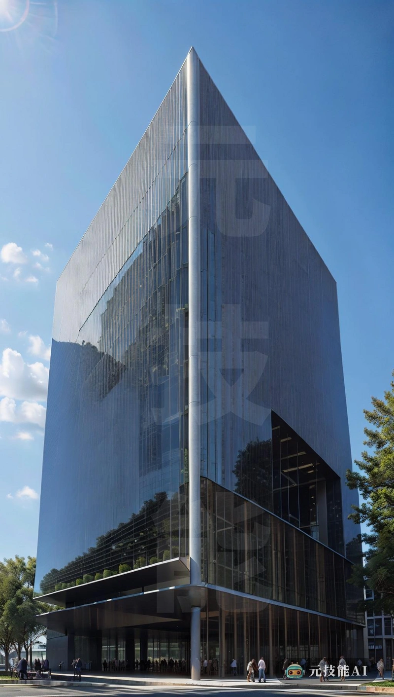 这座由公共建筑公司设计的建筑是现代符号的典范,其几何形状和丙烯酸面板是一件真正的艺术品。这座建筑呈现出独特的形式,其正面面向夜空,向诺曼·福斯特的作品致敬,20世纪最具影响力的建筑师之一它的极简主义设计和象征性建筑的使用使它成为一个真正引人注目的建筑 这座由公共建筑公司设计的建筑是现代符号的典范,其几何形状和丙烯酸面板是一件真正的艺术品。这座建筑呈现出独特的形式,其正面面向夜空,向诺曼·福斯特的作品致敬,20世纪最具影响力的建筑师之一它的极简主义设计和象征性建筑的使用使它成为一个真正引人注目的建筑