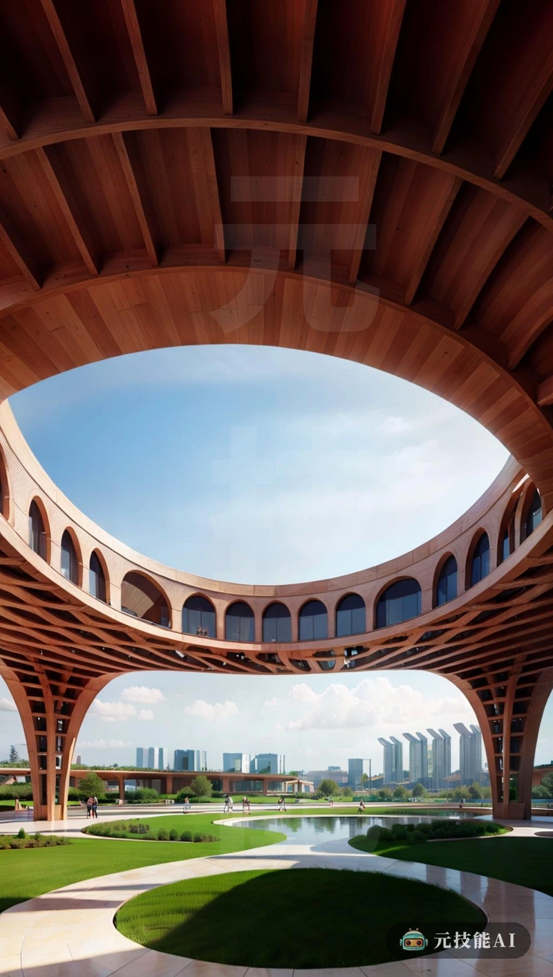 高科技生态城建筑的建筑设计将现代技术与富有表现力和棱角的形式完美结合。外部由砖砌而成,具有艺术感。现代建筑的特点是其嵌套的形式和强烈的几何形状。建筑不仅在美学上突出,而且在功能上也突出,游乐场无缝集成到设计中这不仅提供了恢复和放松的空间,同时也强调了环境可持续性和社区参与在高科技生态城市中的重要性。该建筑棱角分明的形式和嵌套的设计元素创造了一个既对环境负责又令人满意的视觉弹簧和和谐结构 高科技生态城建筑的建筑设计将现代技术与富有表现力和棱角的形式完美结合。外部由砖砌而成,具有艺术感。现代建筑的特点是其嵌套的形式和强烈的几何形状。建筑不仅在美学上突出,而且在功能上也突出,游乐场无缝集成到设计中这不仅提供了恢复和放松的空间,同时也强调了环境可持续性和社区参与在高科技生态城市中的重要性。该建筑棱角分明的形式和嵌套的设计元素创造了一个既对环境负责又令人满意的视觉弹簧和和谐结构