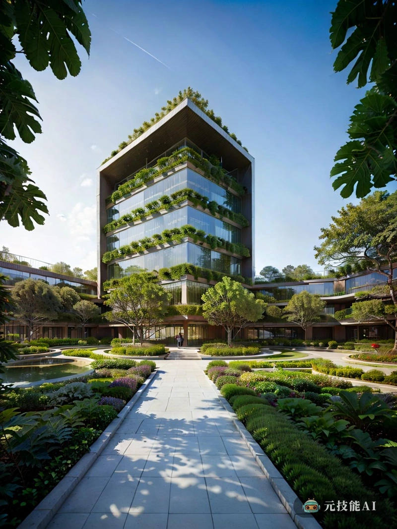 在城市的中心,现代办公园区是创新和可持续发展的灯塔。它的新未来主义建筑,让人想起20世纪早期对更光明未来的愿景,既实用又美观。公园的设计受到巴洛克风格的影响,融合了复杂的细节和宏伟的元素,创造了一种戏剧性和宏伟的感觉。金属口音增添了一丝工业别致,补充了圆滑的线条和极简主义的美学。公园的绿地郁郁葱葱,维护良好,以各种植物为特色,既提供了视觉上的乐趣,又具有生态价值。公园内的植物园为员工和游客提供了一个从城市的喧嚣中解脱出来的机会,为放松、复兴和灵感提供了一个理想的环境。现代办公园区不仅仅是一个工作空间,它还是一个汇集了自然和现代两个世界最好的地方。 在城市的中心,现代办公园区是创新和可持续发展的灯塔。它的新未来主义建筑,让人想起20世纪早期对更光明未来的愿景,既实用又美观。公园的设计受到巴洛克风格的影响,融合了复杂的细节和宏伟的元素,创造了一种戏剧性和宏伟的感觉。金属口音增添了一丝工业别致,补充了圆滑的线条和极简主义的美学。公园的绿地郁郁葱葱,维护良好,以各种植物为特色,既提供了视觉上的乐趣,又具有生态价值。公园内的植物园为员工和游客提供了一个从城市的喧嚣中解脱出来的机会,为放松、复兴和灵感提供了一个理想的环境。现代办公园区不仅仅是一个工作空间,它还是一个汇集了自然和现代两个世界最好的地方。