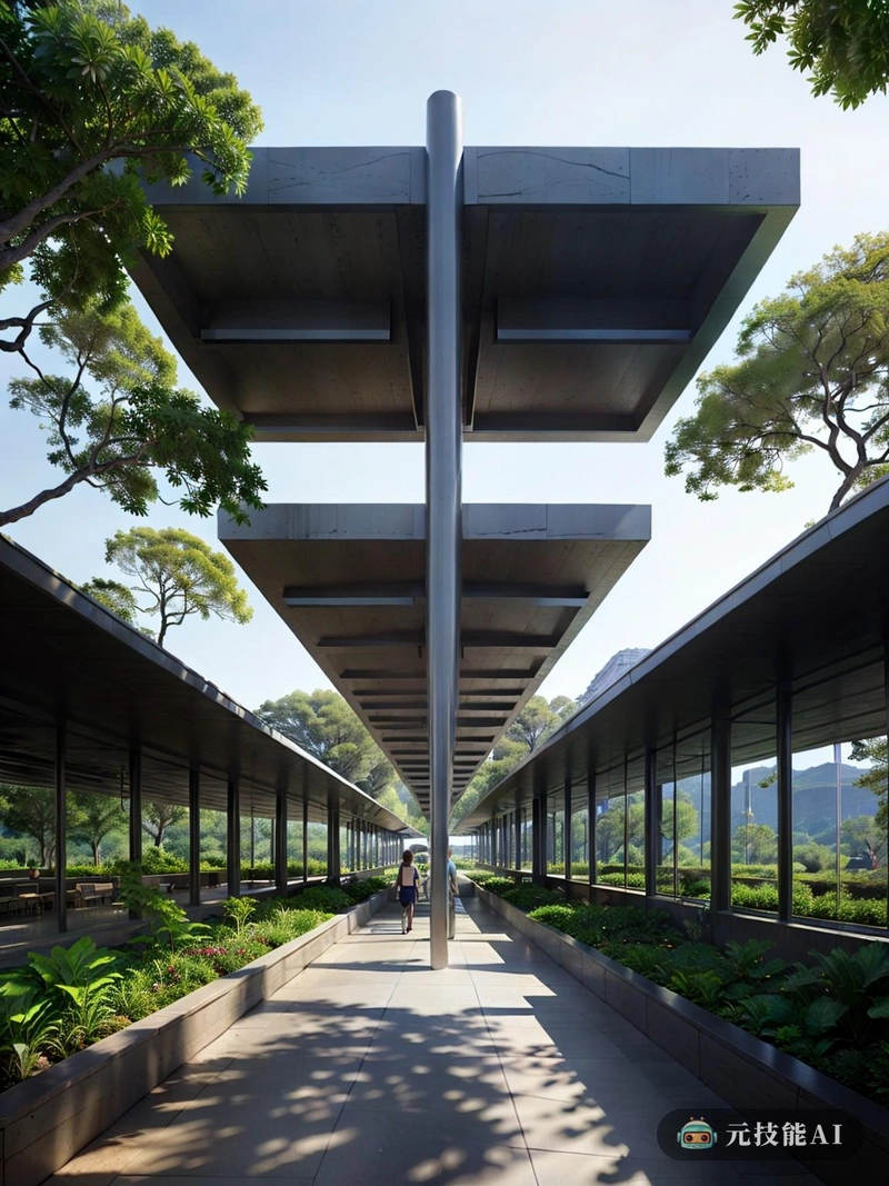 这座建筑的设计是城市与自然世界的结合。地铁站为通勤者提供了方便的通道,而热带雨林露营地则提供了一个宁静的逃离城市生活喧嚣的地方。游客可以登上地铁,从车站出来,直接进入郁郁葱葱的露营地,在那里他们可以欣赏大自然的景色和声音。镀锌钢板的外观不仅与自然环境相得益彰,而且也证明了建筑师致力于创造一个既可持续又美观的结构。 这座建筑的设计是城市与自然世界的结合。地铁站为通勤者提供了方便的通道,而热带雨林露营地则提供了一个宁静的逃离城市生活喧嚣的地方。游客可以登上地铁,从车站出来,直接进入郁郁葱葱的露营地,在那里他们可以欣赏大自然的景色和声音。镀锌钢板的外观不仅与自然环境相得益彰,而且也证明了建筑师致力于创造一个既可持续又美观的结构。