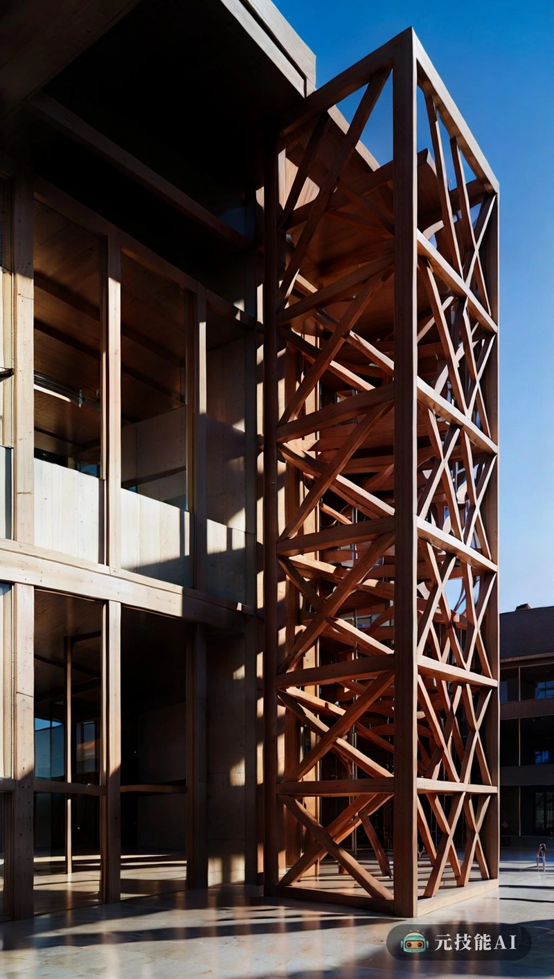 这座建筑是公共建筑的一个令人惊叹的例子，展示了最好的现代设计。其粗犷的工业美学与动态和雕塑形式相辅相成，创造了令人印象深刻的视觉冲击。整个结构中木质元素的使用为整体设计增添了温暖和质感，而沃霍尔风格的图案则增添了一丝艺术气息。该建筑的格子结构提供了强度和灵活性，使其能够适应周围环境，同时在工业景观中仍然脱颖而出。