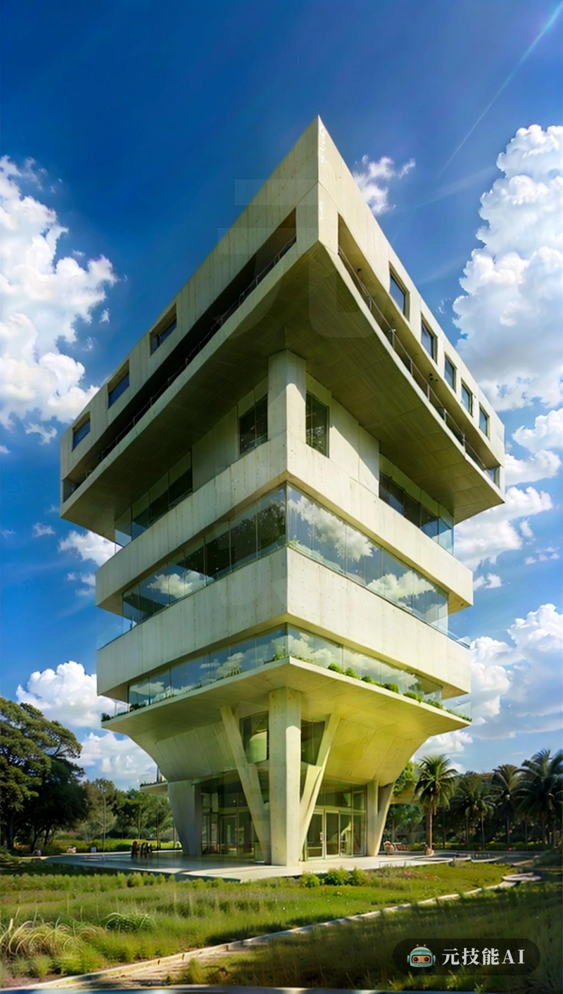 从鸟瞰图来看,这座建筑是现代主义和巴洛克风格的独特融合。它是一座实验性建筑,与周围的景观无缝融合,很像一个与自然和谐相处的热带风暴营地。结构采用镀锌钢板,不仅有工业时尚感,而且看起来轻盈地漂浮在地面上,合作空间旨在培养创造力和协作性,例如自然光和浅绿色外部的景色。这座建筑杰作体现了创新和选举的精神,使其成为那些在一系列和入侵环境中寻求灵感的人的一个有盖的目的地 从鸟瞰图来看,这座建筑是现代主义和巴洛克风格的独特融合。它是一座实验性建筑,与周围的景观无缝融合,很像一个与自然和谐相处的热带风暴营地。结构采用镀锌钢板,不仅有工业时尚感,而且看起来轻盈地漂浮在地面上,合作空间旨在培养创造力和协作性,例如自然光和浅绿色外部的景色。这座建筑杰作体现了创新和选举的精神,使其成为那些在一系列和入侵环境中寻求灵感的人的一个有盖的目的地