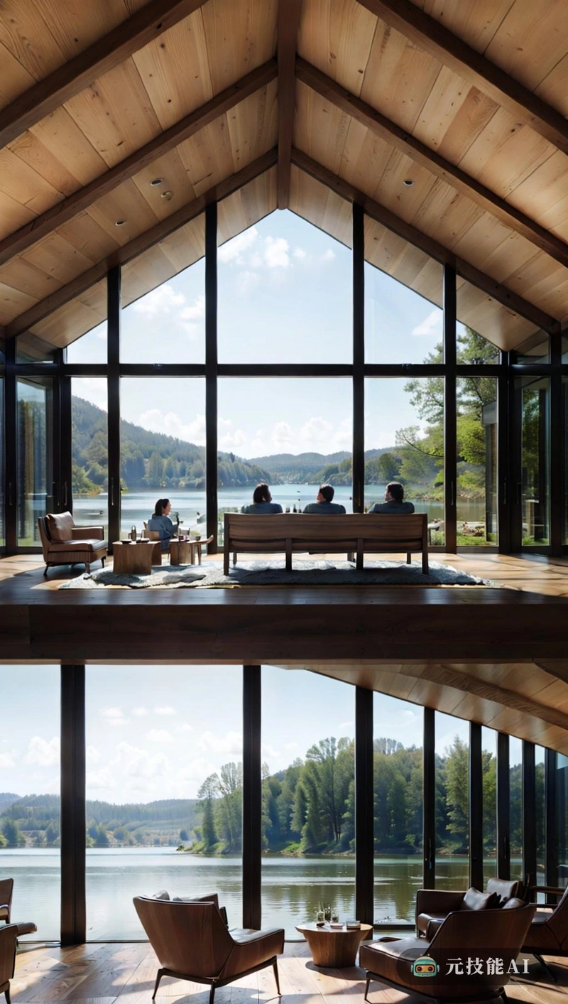 该建筑的设计既实用又美观,家具与现代建筑相得益彰。丙烯酸板作为隔断,提供透明度,并允许自然光照亮内部。湖边的篝火增添了一种舒适的氛围,非常适合聚会或安静的沉思时刻。 该建筑的设计既实用又美观,家具与现代建筑相得益彰。丙烯酸板作为隔断,提供透明度,并允许自然光照亮内部。湖边的篝火增添了一种舒适的氛围,非常适合聚会或安静的沉思时刻。