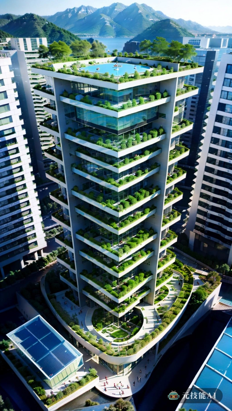 从鸟瞰图来看,这座位于高科技生态城市的建筑设计融合了现代性和创新性。它采用了锯齿形设计,展示了一个充满活力的外观,不仅在视觉上引人注目,而且有助于最大限度地提高自然光照和修养。这座建筑是对后现代主义和福冈主义的考验,公司提供50种不同的建筑材料,每种材料都有其独特的性能和可持续性 从鸟瞰图来看,这座位于高科技生态城市的建筑设计融合了现代性和创新性。它采用了锯齿形设计,展示了一个充满活力的外观,不仅在视觉上引人注目,而且有助于最大限度地提高自然光照和修养。这座建筑是对后现代主义和福冈主义的考验,公司提供50种不同的建筑材料,每种材料都有其独特的性能和可持续性