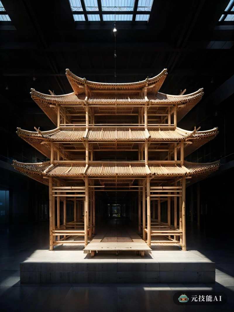 这次展览展出了一系列复杂的竹雕，这些竹雕的灵感来自自然世界和中国传统建筑。这些雕塑结合了传统技术和现代方法，形成了创新和动态的形式。一些装置甚至融入了腐朽的工业元素，创造了对自然与工业之间关系的评论。崎岖的工业区为展览提供了理想的背景，那里有废弃的工厂和仓库。Mansard屋顶是中国传统建筑的标志性特征，增加了历史文脉的感觉，并为展览的整体视觉影响做出了贡献。这次展览不仅仅是为了展示雕塑的视觉冲击力;它还探讨了竹子在中国社会中的文化和历史意义。长期以来，竹子一直与韧性、灵活性以及与自然的和谐感联系在一起，这使它成为本次展览的完美材料。