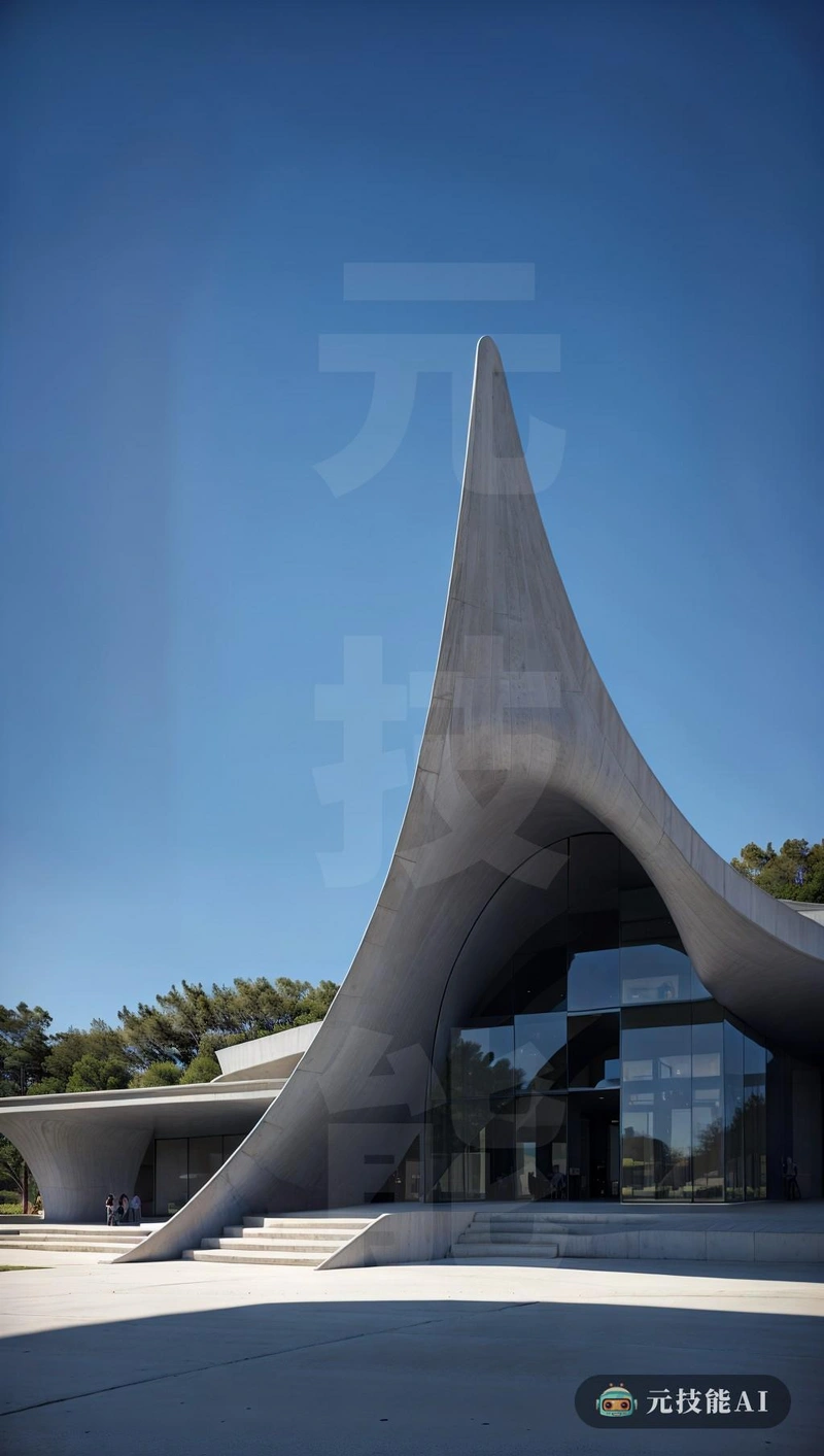 这座由John Lautner设计的建筑孤零零地站在明亮的夜空中，房间很大，是一个形状和材料对比鲜明的书房。这是现代基础设施的杰作，它将包豪斯极简主义的睡眠线条与玻璃纤维的创新使用相结合，其三角形与传统建筑的重复形式形成了星形对比，三角形的形状，看起来漂浮在地面上，其干净的线条和尖锐的角度考验了Lautner的视觉设计方法。在内部，建筑的基础设施同样引人注目，外露的梁和柱与外部的几何精度相呼应。这座建筑是对约翰·劳特纳独特的包豪斯风格和他自己前瞻性的建筑方法的考验，是现代性的灯塔，在夜晚的黑暗背景下闪闪发光