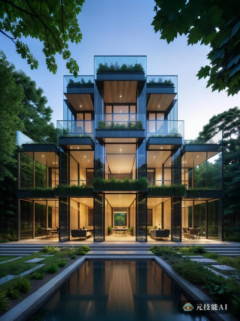 繁荣的森林是后现代建筑的杰作,与自然环境无缝融合。该建筑的玻璃立面反映了周围的树叶,在人造结构和自然世界之间建立了视觉联系。喷泉增添了舒缓的元素,提供了一种宁静的氛围,与郁郁葱葱的花园相得益彰。该设计融合了维多利亚风格和新理性主义,展现了历史影响和现代功能的和谐融合。蓬勃发展的森林证明了人类的独创性,为建筑和自然如何完美和谐共存提供了一个充满活力的例子。 繁荣的森林是后现代建筑的杰作,与自然环境无缝融合。该建筑的玻璃立面反映了周围的树叶,在人造结构和自然世界之间建立了视觉联系。喷泉增添了舒缓的元素,提供了一种宁静的氛围,与郁郁葱葱的花园相得益彰。该设计融合了维多利亚风格和新理性主义,展现了历史影响和现代功能的和谐融合。蓬勃发展的森林证明了人类的独创性,为建筑和自然如何完美和谐共存提供了一个充满活力的例子。