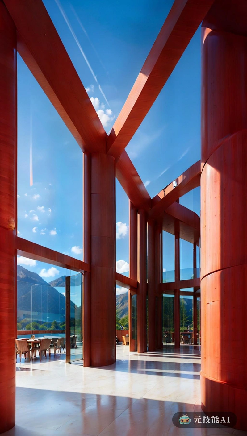 这座建筑是一座现代杰作,融合了高科技建筑和周围的自然美景。其时尚、棱角分明的设计辅以温暖、诱人的调色板,灵感来自北欧美学。充气材料和解构主义风格元素的使用为原本的功能空间增添了惊喜和趣味性。当你走进来时,迎接你的是一个高科技大厅,它与外面令人惊叹的山景无缝融合。这是一座真正体现现代建筑创新精神的建筑。 这座建筑是一座现代杰作,融合了高科技建筑和周围的自然美景。其时尚、棱角分明的设计辅以温暖、诱人的调色板,灵感来自北欧美学。充气材料和解构主义风格元素的使用为原本的功能空间增添了惊喜和趣味性。当你走进来时,迎接你的是一个高科技大厅,它与外面令人惊叹的山景无缝融合。这是一座真正体现现代建筑创新精神的建筑。