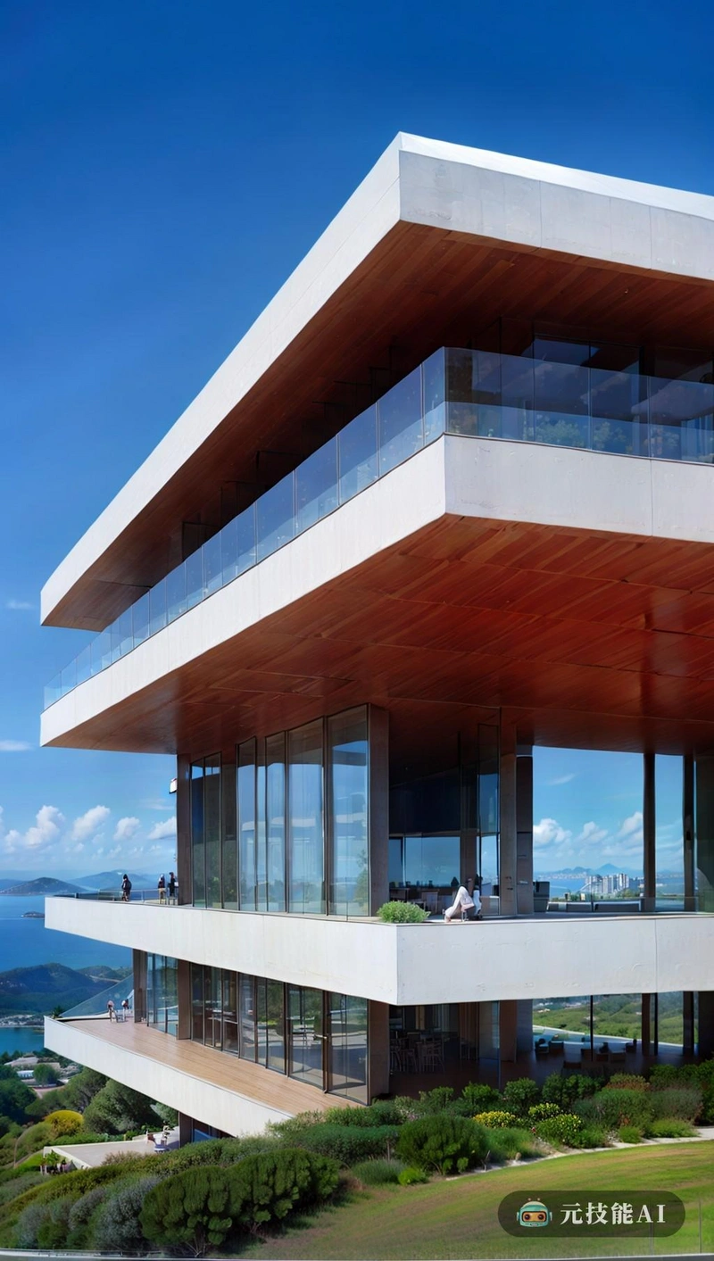 Dynamic View Residential Apartment Vacation island位于风景如画的岛屿上，是一个值得一看的景点。该建筑时尚棱角分明的设计，再加上令人惊叹的全景，使其成为建筑爱好者和度假者的必去之地。膜结构材料的使用不仅重量轻、效率高，而且在设计中具有最大的灵活性。这种创新的方法使建筑看起来漂浮在景观之上，几乎就像它是岛屿本身的自然延伸。建构主义建筑原则增加了另一层趣味，强烈而棱角分明的线条创造了一种大胆而有棱角的美学，既在视觉上引人注目，又在结构上合理。在内部，公寓的设计非常注重细节，提供了现代度假屋所希望的所有舒适和设施。无论你是在寻找放松的度假之旅，还是充满冒险的度假之地，Dynamic View Residential Apartment Vacation Island都适合每个人。