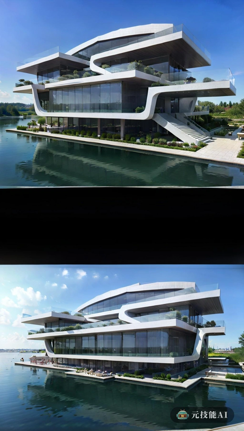 这座建筑的建筑设计真的很独特,体现了动态景观和功能性工业设计的完美融合。它是一个漂浮在水面上的住宅综合体,具有野兽派的形状,与周围的景观形成鲜明对比。在建筑中使用回收塑料不仅使其环保,还增加了引人注目的视觉元素,这座建筑的设计既引人注目又实用,考验了建筑师的技能,他们能够将这些不同的元素整合成一个有凝聚力的整体。这座建筑既是一件艺术品,也是一个实用的生活空间,随着光线和季节的变化而不断演变和变化,提供一个动态的世界观 这座建筑的建筑设计真的很独特,体现了动态景观和功能性工业设计的完美融合。它是一个漂浮在水面上的住宅综合体,具有野兽派的形状,与周围的景观形成鲜明对比。在建筑中使用回收塑料不仅使其环保,还增加了引人注目的视觉元素,这座建筑的设计既引人注目又实用,考验了建筑师的技能,他们能够将这些不同的元素整合成一个有凝聚力的整体。这座建筑既是一件艺术品,也是一个实用的生活空间,随着光线和季节的变化而不断演变和变化,提供一个动态的世界观