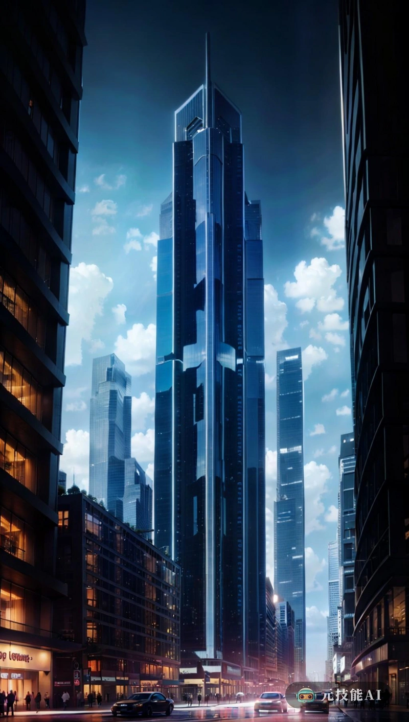 城市的天际线被一座巨大的赛博朋克建筑所主宰,这座建筑似乎永远延伸下去。这座建筑是由砖制成的,但它们与其他建筑不同——它们发出微弱的蓝光,仿佛充满了电。这座建筑的风格融合了后现代主义和新理性主义,棱角分明,线条清晰,给人一种时尚、未来主义的感觉。当你抬头凝视这座建筑时,你可以看到它与城市中任何其他建筑不同的细节。墙壁上覆盖着复杂的图案和形状,这是由一个网格结构创造的,当你看着它时,它似乎会发生变化。就好像这座建筑是有生命的,不断进化并适应周围的环境。现场一片混乱,人们在城市街道上来来回回。空气中弥漫着科技的嗡嗡声和远处全息广告的嗡嗡声。这是一个无限可能性的世界,任何事情都可能在任何时刻发生。然而,尽管声音和景象不和谐,但仍有一股紧张的暗流,一种有东西就在表面之下,等待着挣脱的感觉。当你继续抬头凝视这座建筑时,你会忍不住对它的巨大规模和复杂性感到敬畏。它证明了人类的独创性和创造力,是艺术和建筑塑造我们世界的力量的纪念碑。然而,当你看得更深时,你无法摆脱这样一种感觉,即这座建筑有比眼前更多的东西,一些刚刚超出感知边缘的东西。 城市的天际线被一座巨大的赛博朋克建筑所主宰,这座建筑似乎永远延伸下去。这座建筑是由砖制成的,但它们与其他建筑不同——它们发出微弱的蓝光,仿佛充满了电。这座建筑的风格融合了后现代主义和新理性主义,棱角分明,线条清晰,给人一种时尚、未来主义的感觉。当你抬头凝视这座建筑时,你可以看到它与城市中任何其他建筑不同的细节。墙壁上覆盖着复杂的图案和形状,这是由一个网格结构创造的,当你看着它时,它似乎会发生变化。就好像这座建筑是有生命的,不断进化并适应周围的环境。现场一片混乱,人们在城市街道上来来回回。空气中弥漫着科技的嗡嗡声和远处全息广告的嗡嗡声。这是一个无限可能性的世界,任何事情都可能在任何时刻发生。然而,尽管声音和景象不和谐,但仍有一股紧张的暗流,一种有东西就在表面之下,等待着挣脱的感觉。当你继续抬头凝视这座建筑时,你会忍不住对它的巨大规模和复杂性感到敬畏。它证明了人类的独创性和创造力,是艺术和建筑塑造我们世界的力量的纪念碑。然而,当你看得更深时,你无法摆脱这样一种感觉,即这座建筑有比眼前更多的东西,一些刚刚超出感知边缘的东西。