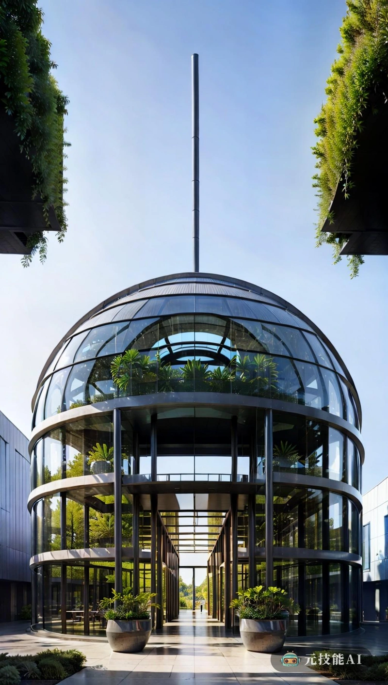 该建筑是前卫建筑的一个令人惊叹的例子,其时尚、简约的设计以空中花园和玻璃钢元素为特色。钛金属的使用为整体美学增添了工业气息,而圆顶形结构则营造出一种宏伟和精致的感觉。总的来说,这座建筑证明了极简主义和现代主义设计原则的力量。 该建筑是前卫建筑的一个令人惊叹的例子,其时尚、简约的设计以空中花园和玻璃钢元素为特色。钛金属的使用为整体美学增添了工业气息,而圆顶形结构则营造出一种宏伟和精致的感觉。总的来说,这座建筑证明了极简主义和现代主义设计原则的力量。