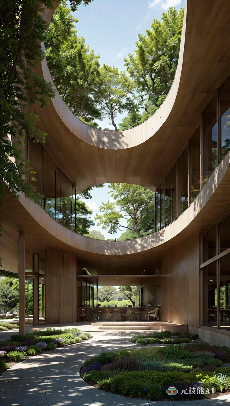 科克植物园的建筑由建筑师史蒂文·霍尔设计，是现代建筑的杰作。它的有机形状，重新组合了一个生活组织，与周围的自然和谐融合，创造了一种与环境和谐统一的感觉，其曲线和边界与底层景观相呼应头顶上的戏剧性云层，投射出在建筑立面上飞舞的移动阴影，增强了其动态和不断变化的外观。自然材料的使用和可持续设计原则的融合进一步强调了建筑与其基础的联系，使其不仅美观，而且环保。植物园建筑是对史蒂文·霍尔视觉和技能的考验，也是现代建筑创造功能有效和视觉启动的结构能力的一个单元