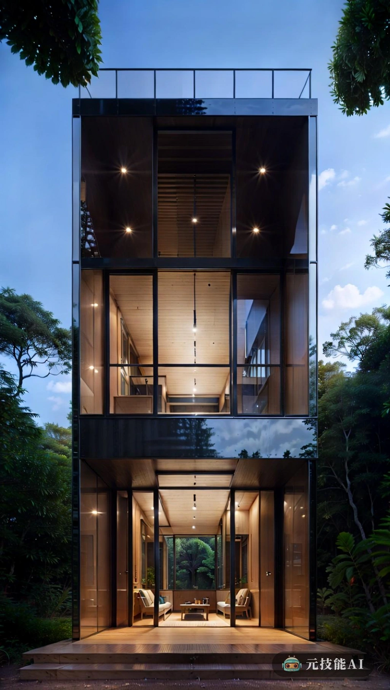 这座建筑是一座现代杰作,将功能性工业设计与现代现实主义相结合。其光滑的铝制外观和分层设计使其从周围的热带雨林露营地中脱颖而出。该建筑的功能体现在其布局中,其特点是开放空间和自然光,为居住者创造了一种诱人的氛围。铝的使用也增加了其美学吸引力,使其具有现代和精致的外观,与功能设计相得益彰。总的来说,这座建筑证明了建筑将形式和功能无缝融合在一起的力量。 这座建筑是一座现代杰作,将功能性工业设计与现代现实主义相结合。其光滑的铝制外观和分层设计使其从周围的热带雨林露营地中脱颖而出。该建筑的功能体现在其布局中,其特点是开放空间和自然光,为居住者创造了一种诱人的氛围。铝的使用也增加了其美学吸引力,使其具有现代和精致的外观,与功能设计相得益彰。总的来说,这座建筑证明了建筑将形式和功能无缝融合在一起的力量。