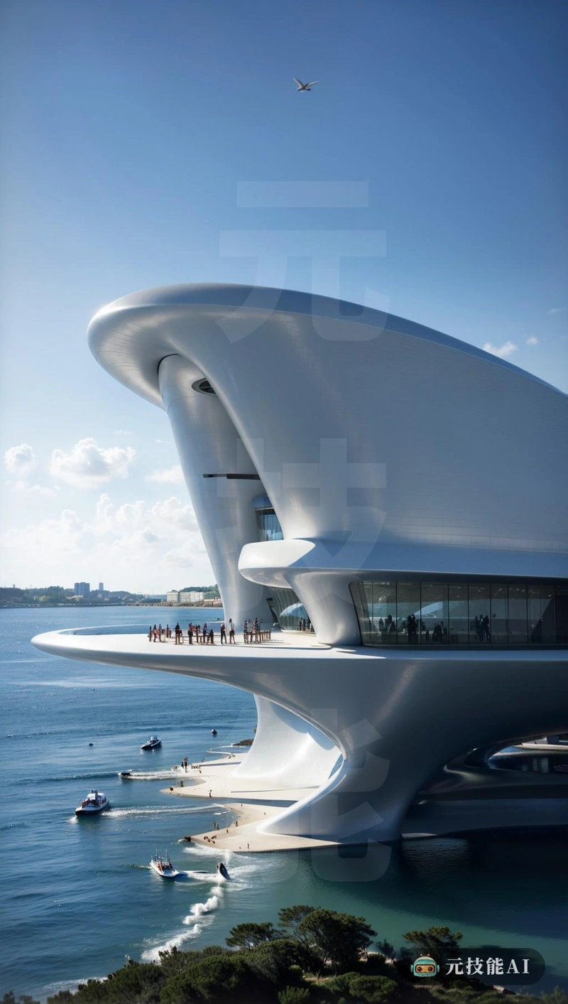 著名建筑师扎哈·哈迪德（Zaha Hadid）设计了一座完美体现自然与技术和谐的建筑。这座建筑以其空灵之美重新组合了海洋泡沫，采用了模仿橡胶灵活性和耐用性的尖端材料建造。它的外表在阳光下闪闪发光，唤起了海洋泡沫的证据，对哈迪德高科技造型大师的一次考验，将装饰艺术建筑的流线型曲线与现代设计元素无缝融合。其结果是一件未来主义杰作，向过去致敬，同时突破现代建筑的界限