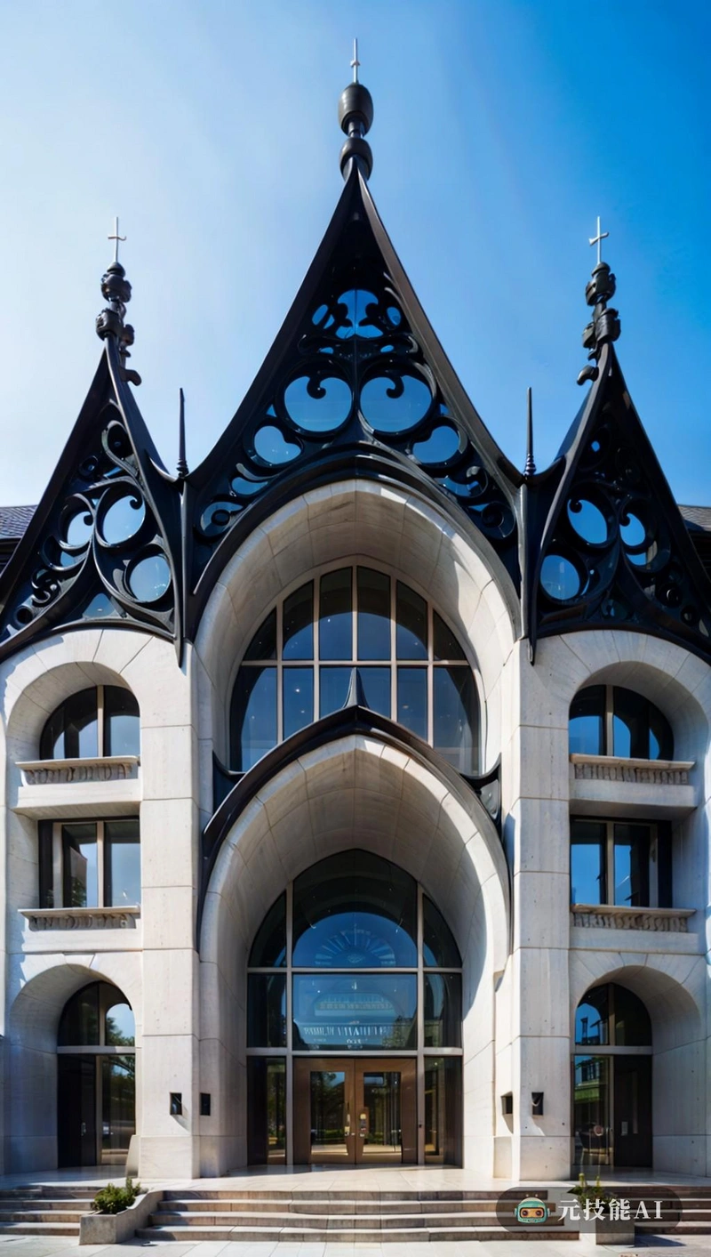 市政厅建筑是现代建筑的一个令人惊叹的例子，它结合了多种设计元素，创造了一种动态和雕塑的形式。该建筑由石头制成，给人一种永恒和稳定的感觉，而在其外部使用浮世绘风格的图案，增添了一丝异想天开和俏皮。哥特式风格可以从建筑入口的高耸拱门以及复杂的门窗细节中看出。总的来说，市政厅证明了设计的力量，可以创造出真正独特和令人难忘的东西。