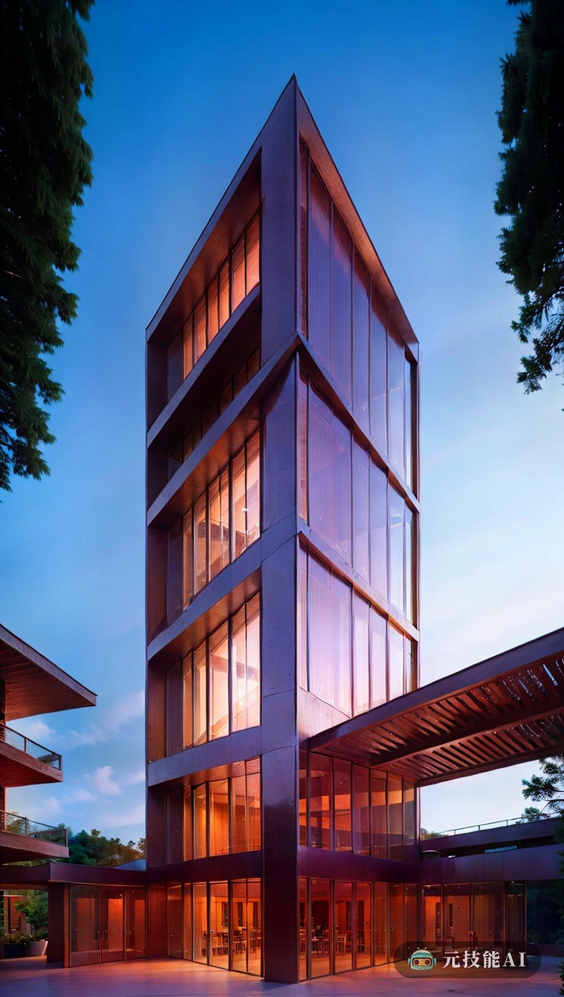 这座建筑的建筑设计将东方花园的美学与工业设计的功能完美地融合在一起。从视觉上看,结构包含了一种和谐与平衡的感觉,其野兽派的造型被致敬寒区建筑的金属元素所软化,增加一层知识深度和教育整体效果是形式和功能的无缝融合,使建筑不仅在视觉上引人注目,而且具有高度的实用性和有效性 这座建筑的建筑设计将东方花园的美学与工业设计的功能完美地融合在一起。从视觉上看,结构包含了一种和谐与平衡的感觉,其野兽派的造型被致敬寒区建筑的金属元素所软化,增加一层知识深度和教育整体效果是形式和功能的无缝融合,使建筑不仅在视觉上引人注目,而且具有高度的实用性和有效性