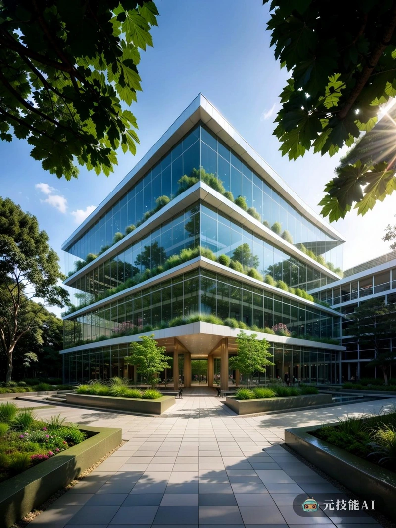 该建筑的正面用玻璃板装饰,吸引自然光照亮其内部。玻璃墙与周围的绿色植物形成鲜明对比,在建筑和环境之间提供了一个透明的界面。喷泉是设计的中心特征,它以舒缓的方式倾泻而下,为空间增添了宁静感。充满活力的建筑融合了后现代主义和新理性主义的风格,从地面有机地升起,似乎从森林中生长出来。维多利亚时代的影响在复杂的细节和装饰元素中表现得很明显,创造了新旧和谐的融合。 该建筑的正面用玻璃板装饰,吸引自然光照亮其内部。玻璃墙与周围的绿色植物形成鲜明对比,在建筑和环境之间提供了一个透明的界面。喷泉是设计的中心特征,它以舒缓的方式倾泻而下,为空间增添了宁静感。充满活力的建筑融合了后现代主义和新理性主义的风格,从地面有机地升起,似乎从森林中生长出来。维多利亚时代的影响在复杂的细节和装饰元素中表现得很明显,创造了新旧和谐的融合。