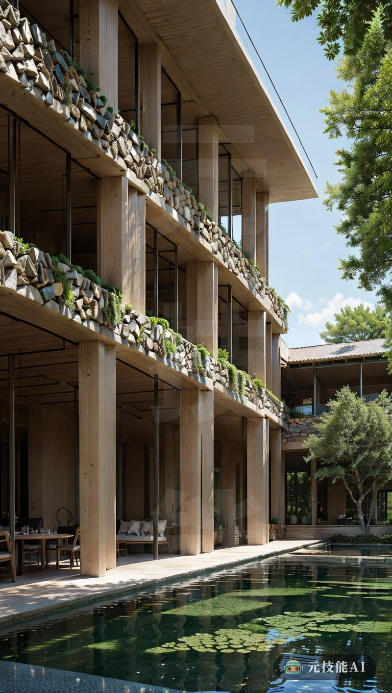 这座社区建筑由Herzog&de Meuron建筑公司设计，将东方花园和穆德哈尔建筑和谐融合在一起。它的外部采用艺术石英石工艺，例外的是，它的极简主义形状带来了一种时间感，种子在天空中漂浮得空灵。该建筑的立面被受穆德贾设计启发的集成细节所点缀，通过其集成的几何图案唤起了一种省的感觉。当人们进入实体空间时，东方花园的系列氛围展现了出来，郁郁葱葱的绿色植物和短暂的水景创造了一个有凝聚力的环境建筑师巧妙地将周围的建筑传统与现代设计元素融合在一起，形成了一个既永恒又深深植根于文化遗产的相对建筑