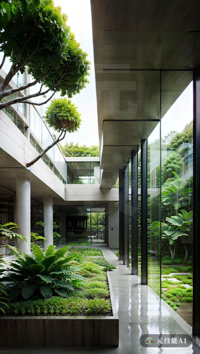 这座建筑的建筑设计真的很独特，灵感来自南美热带雨水，并将其与现代主义和后现代主义的原则相融合。该建筑采用钢筋混凝土建造，实现了现代主义对结构完整性的强调，其材料和施工技术清晰可见，具有细胞性。建筑的外部覆盖着郁郁葱葱的绿色植物，唤起了雨水的茂密植被，而其不规则的形状和有趣的色彩使用让人想起了那里充满活力和多样性的野生动物。在内部，该设计采用了更为后现代的方法，全景设计元素提供了对周围环境的突破性视图，以及与自然的开放和连通感。建筑接缝处漂浮在地面上的光线，其应用形式和开放式设计创造了失重感。自由这座建筑杰作不仅仅是一座建筑，而是一种完全身临其境的体验，将自然世界和人造世界的精华融合在一起