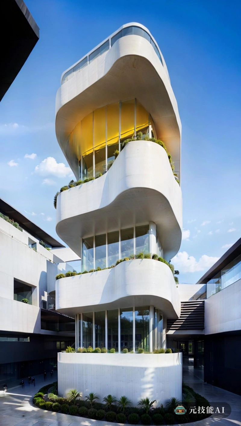 这座建筑是冷区建筑的杰作,拥有光滑、曲线的有机形式和空中花园。油漆和涂料的使用创造了一种现代解构主义风格,既实用又好玩。空中花园为原本朴素的设计增添了惊喜和奇思妙想的元素。总的来说,这座建筑体现了冷区建筑的原则,强调功能性、趣味性和现代性。 这座建筑是冷区建筑的杰作,拥有光滑、曲线的有机形式和空中花园。油漆和涂料的使用创造了一种现代解构主义风格,既实用又好玩。空中花园为原本朴素的设计增添了惊喜和奇思妙想的元素。总的来说,这座建筑体现了冷区建筑的原则,强调功能性、趣味性和现代性。