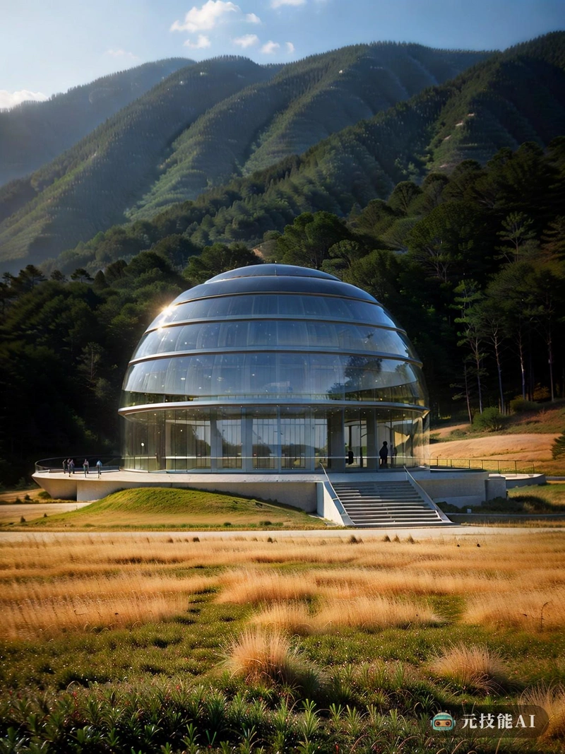 传统的韩国梯田天文台是一个令人惊叹的例子，展示了如何将传统的韩国建筑与现代设计元素相结合，创造出一座真正独特的建筑。天文台坐落在草原上，提供了一个露营地般的环境，散发出一种和平与开放的感觉。该设计以现代主义对结构诚实的强调为基础，自始至终使用金属网来创造现代时尚的美学。金属网不仅提供了视觉趣味，还起到了天然隔热的作用，使建筑能够融入环境，同时保持能源效率。天文台的梯田式布局与自然景观相得益彰，确保其与周围环境和谐融合。参观天文台的游客可以欣赏到朝鲜草原的壮丽景色，这是一次难忘的体验，既有教育意义，又令人愉快。