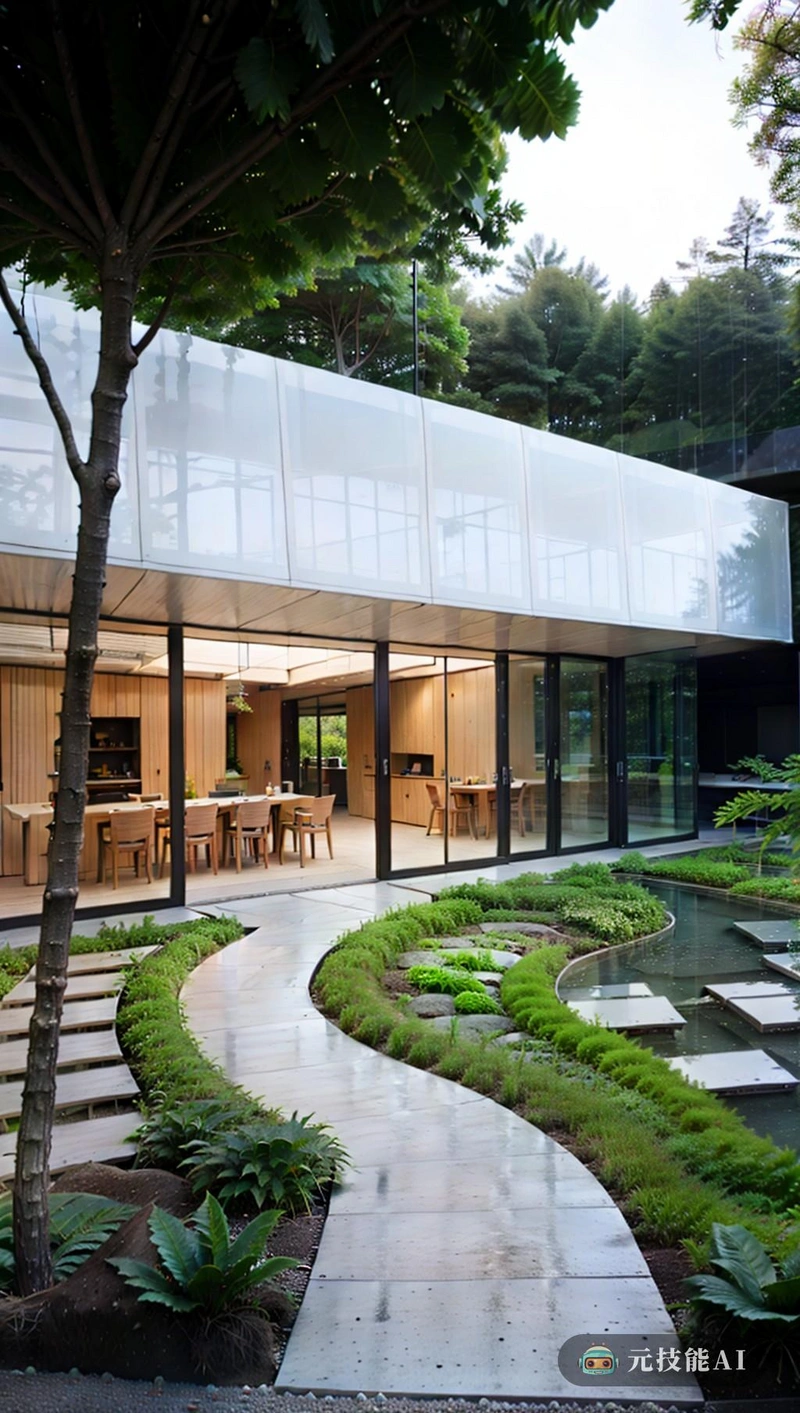 这座建筑坐落在一片茂密的森林中,是对现代性和自然和谐性的一次考验。它的设计,建筑天才的剖面图,与周围的植物园无缝融合。结构包括一种结构完整感,每一条线和每一个角都有其基本功能,但每一个元素都有助于形成一种原始和精致的整体美学。用波特兰水泥建造,野兽主义的影响是显而易见的,粗糙的纹理和朴实无华的表面与花园的有机形式形成了鲜明对比。然而,这种人造和自然的并置并不刺耳;相反,它消除了两者之间的紧张关系。解构主义风格进一步加强了这种对话,打破了对建筑应该是什么的传统注释,许多像花园一样的注释挑战了我们对自然的感知。这不仅仅是花园中的建筑;这是一首由空间、形状和材料组成的交响乐,每一个都有助于形成一种既视觉上引人注目又引人入胜的叙事 这座建筑坐落在一片茂密的森林中,是对现代性和自然和谐性的一次考验。它的设计,建筑天才的剖面图,与周围的植物园无缝融合。结构包括一种结构完整感,每一条线和每一个角都有其基本功能,但每一个元素都有助于形成一种原始和精致的整体美学。用波特兰水泥建造,野兽主义的影响是显而易见的,粗糙的纹理和朴实无华的表面与花园的有机形式形成了鲜明对比。然而,这种人造和自然的并置并不刺耳;相反,它消除了两者之间的紧张关系。解构主义风格进一步加强了这种对话,打破了对建筑应该是什么的传统注释,许多像花园一样的注释挑战了我们对自然的感知。这不仅仅是花园中的建筑;这是一首由空间、形状和材料组成的交响乐,每一个都有助于形成一种既视觉上引人注目又引人入胜的叙事