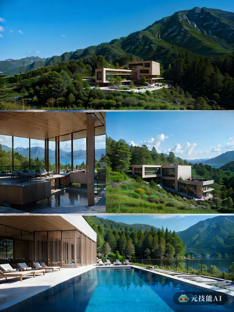 游乐场山度假村是极简主义混凝土建筑和自然美景的迷人融合。度假村采用网格结构和铝塑板设计,与山地游乐场无缝融合,对传统建筑进行了独特而现代的演绎。室内,罗马式建筑营造出一种舒适而诱人的氛围,非常适合放松度假。 游乐场山度假村是极简主义混凝土建筑和自然美景的迷人融合。度假村采用网格结构和铝塑板设计,与山地游乐场无缝融合,对传统建筑进行了独特而现代的演绎。室内,罗马式建筑营造出一种舒适而诱人的氛围,非常适合放松度假。