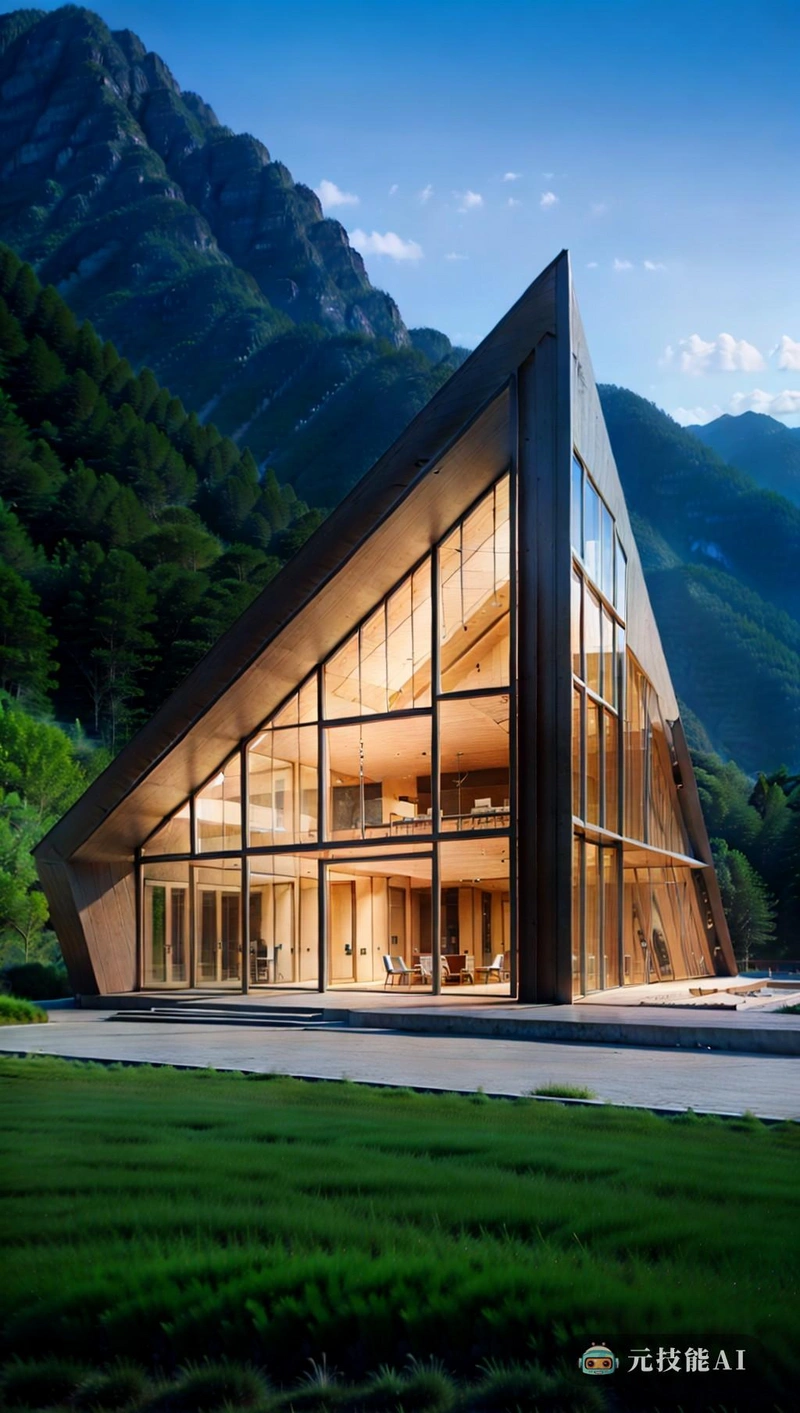 这座建筑的动态景观令人敬畏,棱角分明的形状似乎飞向天空。这些棱角分明的形状不仅仅是为了展示;它们有一个功能性的目的,允许空间和自然光的最佳利用。建筑中使用的玻璃纤维不仅提供了精致的饰面,还使建筑与自然环境融为一体,创造了从结构到景观的无缝过渡。这座建筑所在的山地度假胜地的景观令人叹为观止,郁郁葱葱的绿色植物和高耸的山峰为其提供了风景如画的背景。建筑棱角分明的形式与这一景观相得益彰,与山脉本身的棱角和崎岖特征相呼应。玻璃纤维的使用也反映了周围的景观,创造了一种闪闪发光的效果,似乎将建筑与风景融为一体。该建筑的数字插图展示了其复合形状,各种元素结合在一起形成了一个有凝聚力的整体。该设计既简约又极致,线条清晰,角度大胆,一定会让人眼前一亮。棱角分明的造型和玻璃纤维的使用进一步强调了建筑的表现力,创造了一种独特而令人难忘的建筑风格。 这座建筑的动态景观令人敬畏,棱角分明的形状似乎飞向天空。这些棱角分明的形状不仅仅是为了展示;它们有一个功能性的目的,允许空间和自然光的最佳利用。建筑中使用的玻璃纤维不仅提供了精致的饰面,还使建筑与自然环境融为一体,创造了从结构到景观的无缝过渡。这座建筑所在的山地度假胜地的景观令人叹为观止,郁郁葱葱的绿色植物和高耸的山峰为其提供了风景如画的背景。建筑棱角分明的形式与这一景观相得益彰,与山脉本身的棱角和崎岖特征相呼应。玻璃纤维的使用也反映了周围的景观,创造了一种闪闪发光的效果,似乎将建筑与风景融为一体。该建筑的数字插图展示了其复合形状,各种元素结合在一起形成了一个有凝聚力的整体。该设计既简约又极致,线条清晰,角度大胆,一定会让人眼前一亮。棱角分明的造型和玻璃纤维的使用进一步强调了建筑的表现力,创造了一种独特而令人难忘的建筑风格。