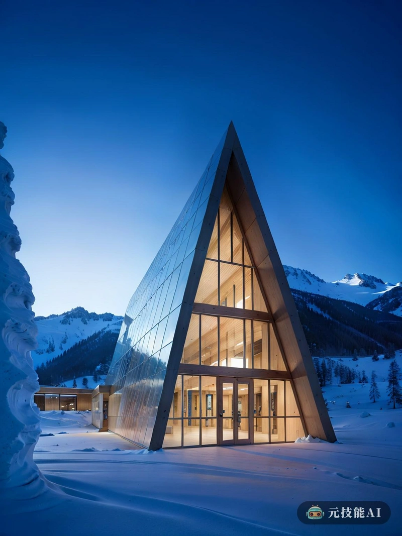 冰雪世界:反光学院不仅仅是一座建筑;它是一个充满活力的教育和文化交流中心。这座镀锌建筑坐落在一个被雪覆盖的山谷中,反映了结冰的景观和北极光不断变化的色调,创造了一个既令人惊叹又令人振奋的视觉奇观。采用现代艺术原则设计,其流畅的线条和棱角分明的特征赋予了它一种运动感,与雪山的宁静相得益彰。该建筑的外墙装饰着磨砂玻璃板,过滤自然光,在内部营造出温暖而温馨的氛围。学院的内部和外部一样令人印象深刻,光线充足的教室和工作室鼓励智力成长和创造力。在这里,学生们可以在一个崇尚多样性和包容性的培养环境中探索自己的激情,释放自己的全部潜力。 冰雪世界:反光学院不仅仅是一座建筑;它是一个充满活力的教育和文化交流中心。这座镀锌建筑坐落在一个被雪覆盖的山谷中,反映了结冰的景观和北极光不断变化的色调,创造了一个既令人惊叹又令人振奋的视觉奇观。采用现代艺术原则设计,其流畅的线条和棱角分明的特征赋予了它一种运动感,与雪山的宁静相得益彰。该建筑的外墙装饰着磨砂玻璃板,过滤自然光,在内部营造出温暖而温馨的氛围。学院的内部和外部一样令人印象深刻,光线充足的教室和工作室鼓励智力成长和创造力。在这里,学生们可以在一个崇尚多样性和包容性的培养环境中探索自己的激情,释放自己的全部潜力。