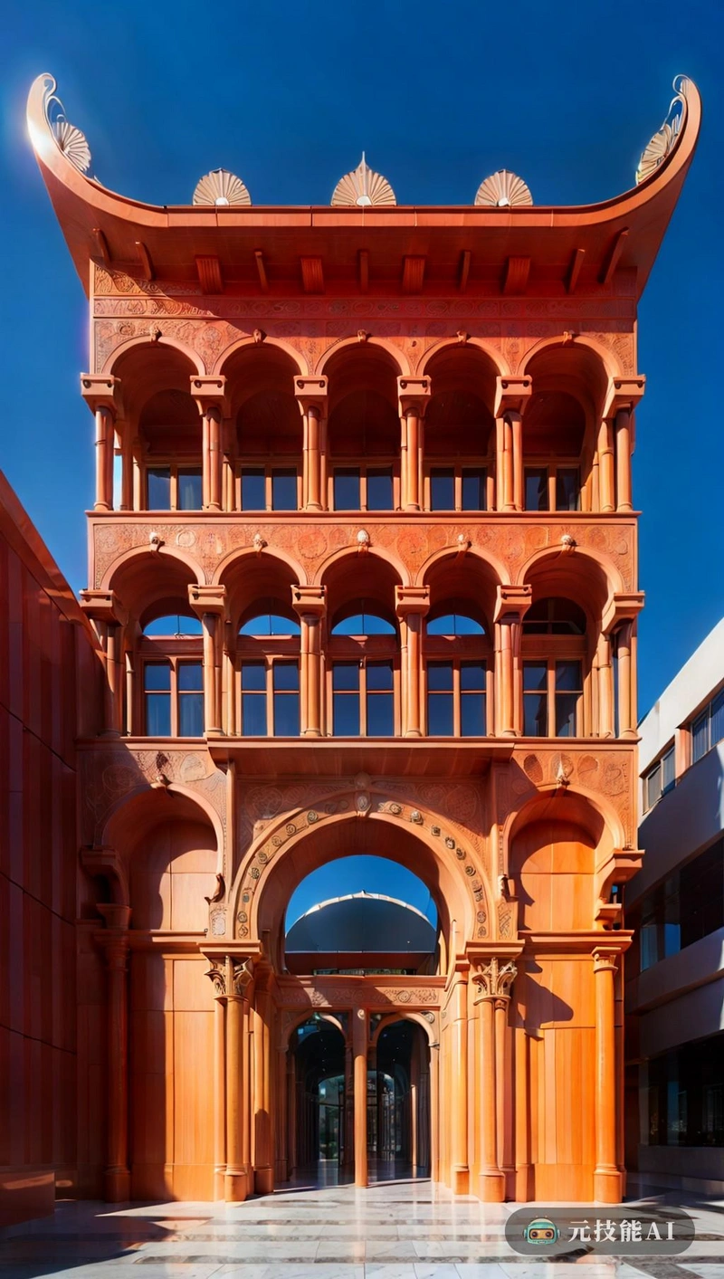 这座建筑的建筑设计真的很独特,体现了一种有趣和创新的精神,从它的透视图中可以立即看出。它站在繁忙的城市中心,为人们提供了一个摆脱喧嚣的好去处,灵感来自温泉的转移。结构主要由混凝土建造,其耐用性和多功能性的材料选择,使设计能够将奥斯曼建筑与巴洛克风格无缝融合。奥斯曼的影响体现在建筑的象征性立面和宏伟的入口上,而巴洛克风格则体现在橙色的细节和结构的曲线上。这种新旧、传统和现代的融合,创建一个不仅视觉运行而且上下文丰富的建筑,为建筑设计提供新的视角 这座建筑的建筑设计真的很独特,体现了一种有趣和创新的精神,从它的透视图中可以立即看出。它站在繁忙的城市中心,为人们提供了一个摆脱喧嚣的好去处,灵感来自温泉的转移。结构主要由混凝土建造,其耐用性和多功能性的材料选择,使设计能够将奥斯曼建筑与巴洛克风格无缝融合。奥斯曼的影响体现在建筑的象征性立面和宏伟的入口上,而巴洛克风格则体现在橙色的细节和结构的曲线上。这种新旧、传统和现代的融合,创建一个不仅视觉运行而且上下文丰富的建筑,为建筑设计提供新的视角
