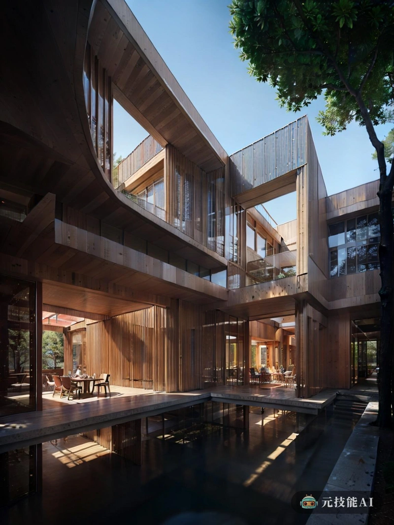 在动物水乡古镇的中心地带,概念性和体验性的建筑变得鲜活起来。这张迷人的图片捕捉了分层设计的本质,每一层都与下一层相辅相成,创造了深度和兴趣。混凝土元素,让人想起包豪斯的原则,与传统的中国建筑交织在一起,赋予空间一种既熟悉又陌生的独特身份。其结果是一个视觉杰作,邀请观众迷失在其复杂的细节,踏上想象之旅。 在动物水乡古镇的中心地带,概念性和体验性的建筑变得鲜活起来。这张迷人的图片捕捉了分层设计的本质,每一层都与下一层相辅相成,创造了深度和兴趣。混凝土元素,让人想起包豪斯的原则,与传统的中国建筑交织在一起,赋予空间一种既熟悉又陌生的独特身份。其结果是一个视觉杰作,邀请观众迷失在其复杂的细节,踏上想象之旅。