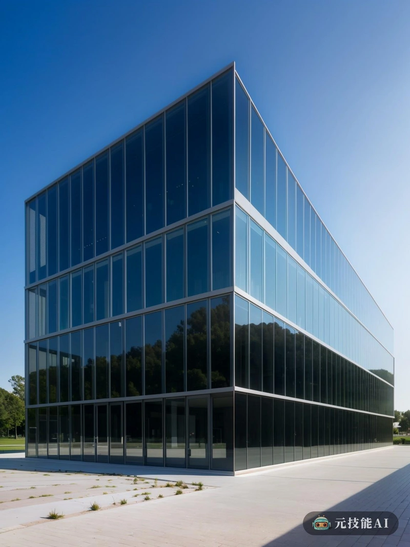 位于高科技农业园区的中心，这座极简主义的办公楼散发着现代和进步的感觉。在设计中使用玻璃和钢材创造了独特的视觉冲击，强调透明度和强度。结构简洁的线条和没有多余的细节使其具有光滑和流线型的外观，既赏心悦目又实用。办公楼的设计是结构表现主义和参数化设计的结合。前者允许建筑的形式由其功能决定，从而形成一个富有表现力和动态的结构，既具有结构效率又具有视觉吸引力。另一方面，参数化设计为建筑的立面增添了一定程度的复杂性和细节，创造了一个动态的、不断变化的表面，对太阳的位置和运动做出反应。在建筑结构中使用玻璃和钢材不仅使其具有现代和极简主义的美学，而且还具有功能目的。玻璃允许自然光进入室内，减少了白天对人工照明的需求，从而降低了能源成本。另一方面，钢是一种坚固耐用的材料，可以承受各种因素，确保建筑物的寿命。建筑的极简主义美学通过在结构周围的地面上使用瓷砖进一步增强。瓷砖，在微妙而优雅的调色板中，创造了建筑立面和地面之间的无缝过渡，增强了极简设计的整体视觉冲击力。总之，这座位于高科技农业园区的办公楼是现代设计和工程的证明。它使用玻璃、钢和瓷砖，结合结构表现主义和参数化设计，形成了一个不仅视觉上引人注目，而且功能强大的结构。
