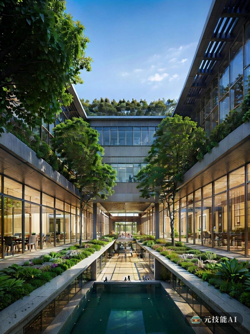 OfficeOriental Gardens是一个融合了传统和现代设计元素的创新工作空间。有翼的结构,让人联想到飞翔的鸟,提供了一个开放和通风的环境,邀请自然光涌入室内。铝合金板,向现代科技致敬,覆盖在外观上,提供了一种时尚和现代的美学。绿色元素在这个设计中没有被遗忘。茂盛的草地铺满地面,点缀着一簇簇的树木和开花植物。这郁郁葱葱的景观提供了一个宁静的喘息从喧嚣的城市环境,创造自然和科技之间的和谐感。东方花园不仅仅是一个办公空间;这是一个鼓励生产力和创造力的动态生态系统。高科技和绿色建筑的融合为混凝土丛林带来了新鲜空气,使其成为城市中心可持续发展的灯塔。 OfficeOriental Gardens是一个融合了传统和现代设计元素的创新工作空间。有翼的结构,让人联想到飞翔的鸟,提供了一个开放和通风的环境,邀请自然光涌入室内。铝合金板,向现代科技致敬,覆盖在外观上,提供了一种时尚和现代的美学。绿色元素在这个设计中没有被遗忘。茂盛的草地铺满地面,点缀着一簇簇的树木和开花植物。这郁郁葱葱的景观提供了一个宁静的喘息从喧嚣的城市环境,创造自然和科技之间的和谐感。东方花园不仅仅是一个办公空间;这是一个鼓励生产力和创造力的动态生态系统。高科技和绿色建筑的融合为混凝土丛林带来了新鲜空气,使其成为城市中心可持续发展的灯塔。
