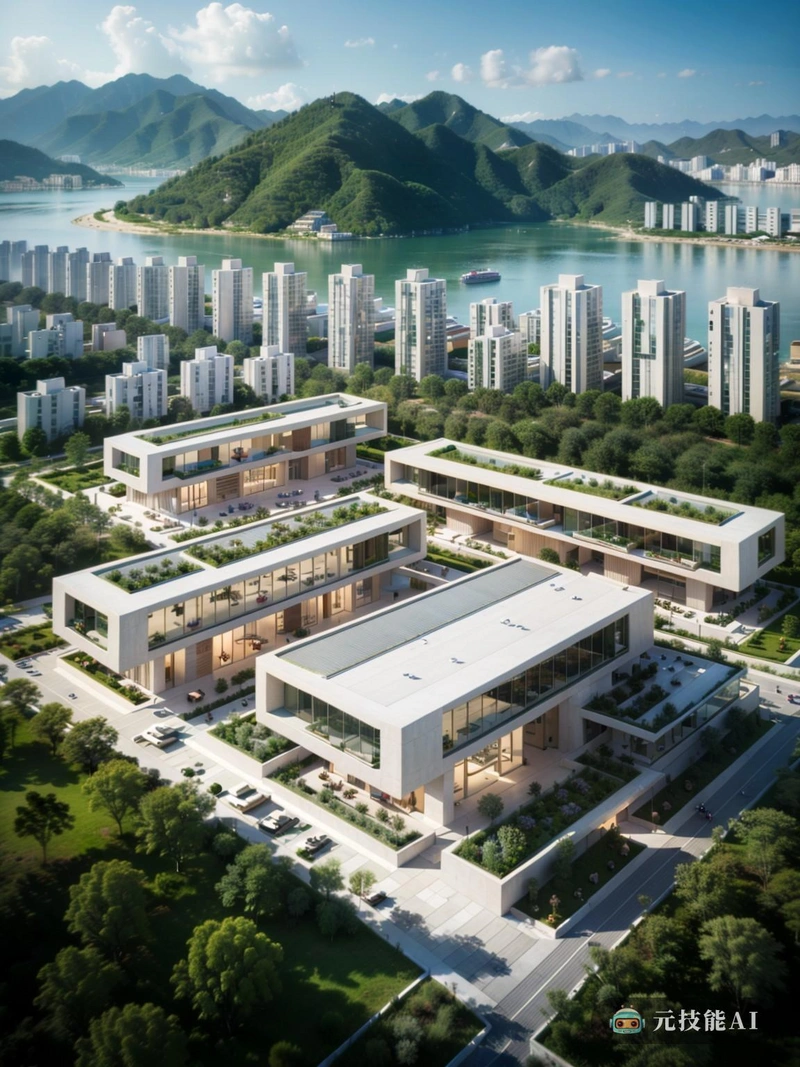 图为,将极简主义的混凝土建筑与韩国传统设计完美地结合在一起的度假村科技生态城市。这座城市是现代化和进步的见证,但它仍然深深植根于其文化遗产。混凝土结构圆滑而现代,具有干净的线条和几何形状。这些建筑与散发着历史和文化气息的韩国传统建筑并列。城市布局充分利用自然景观,结合绿地和自然元素,营造生态友好型环境。全景设计提供了令人叹为观止的城市景观,展示了它的美丽和现代化。 图为,将极简主义的混凝土建筑与韩国传统设计完美地结合在一起的度假村科技生态城市。这座城市是现代化和进步的见证,但它仍然深深植根于其文化遗产。混凝土结构圆滑而现代,具有干净的线条和几何形状。这些建筑与散发着历史和文化气息的韩国传统建筑并列。城市布局充分利用自然景观,结合绿地和自然元素,营造生态友好型环境。全景设计提供了令人叹为观止的城市景观,展示了它的美丽和现代化。