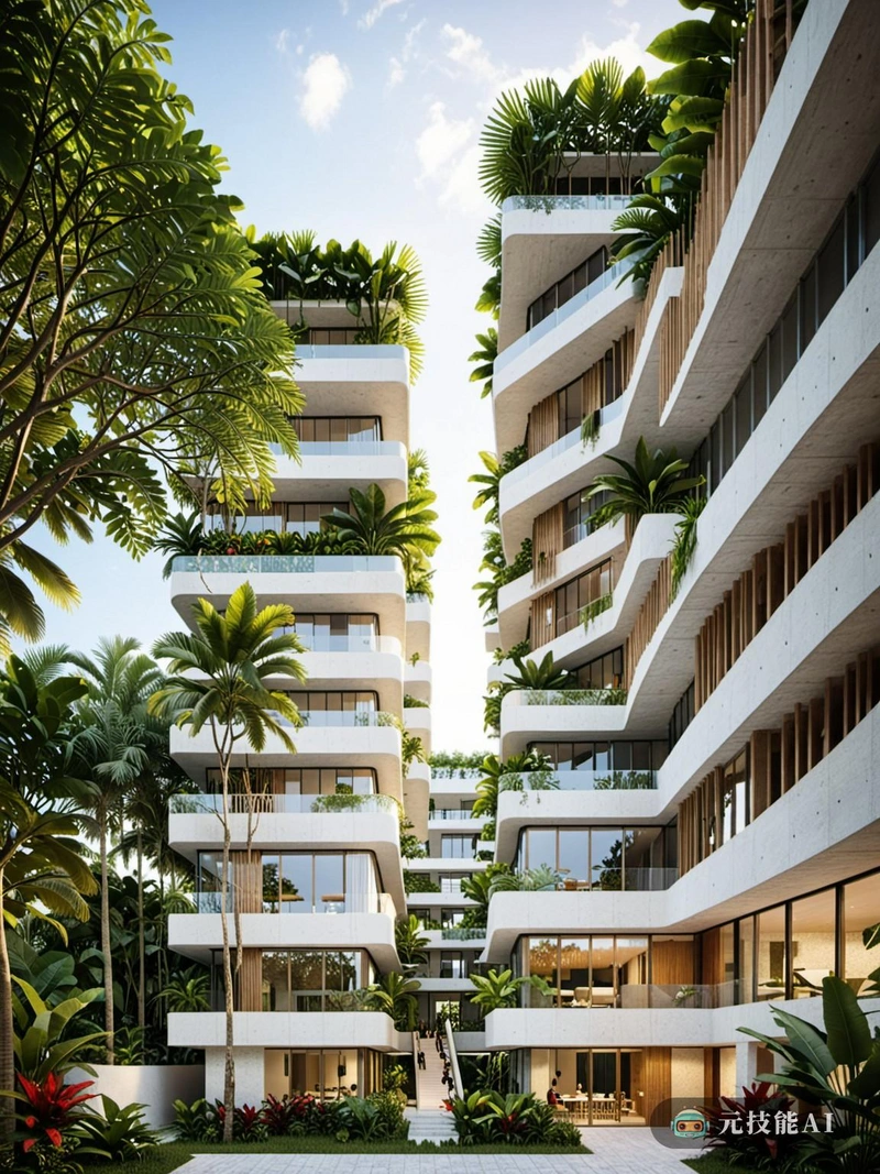 新热带社会住房项目被设想为热带植物园和现代建筑的融合,旨在重新定义城市丛林中心的可持续生活。该设计的灵感来自于热带郁郁葱葱的绿色植物和自然形态,将它们无缝地融入建筑环境中。设计的核心是使用石灰石,这种材料不仅与热带环境相协调,而且具有耐用性和可持续性。建筑以新未来主义风格建造,体现了一种前瞻性的建筑方法。嵌套的形式创造了一种社区感和亲密感,培养了居民之间的归属感。家具和室内设计经过精心挑选,与外部建筑相辅相成,融合了现代感性和热带主题。结果是一个充满活力,但宁静的生活空间,鼓励与自然和彼此互动。新热带社会住房项目不仅是对未来城市生活的愿景,而且是一个切实可行的解决方案,解决了热带气候下对可持续、经济适用住房的需求。 新热带社会住房项目被设想为热带植物园和现代建筑的融合,旨在重新定义城市丛林中心的可持续生活。该设计的灵感来自于热带郁郁葱葱的绿色植物和自然形态,将它们无缝地融入建筑环境中。设计的核心是使用石灰石,这种材料不仅与热带环境相协调,而且具有耐用性和可持续性。建筑以新未来主义风格建造,体现了一种前瞻性的建筑方法。嵌套的形式创造了一种社区感和亲密感,培养了居民之间的归属感。家具和室内设计经过精心挑选,与外部建筑相辅相成,融合了现代感性和热带主题。结果是一个充满活力,但宁静的生活空间,鼓励与自然和彼此互动。新热带社会住房项目不仅是对未来城市生活的愿景,而且是一个切实可行的解决方案,解决了热带气候下对可持续、经济适用住房的需求。