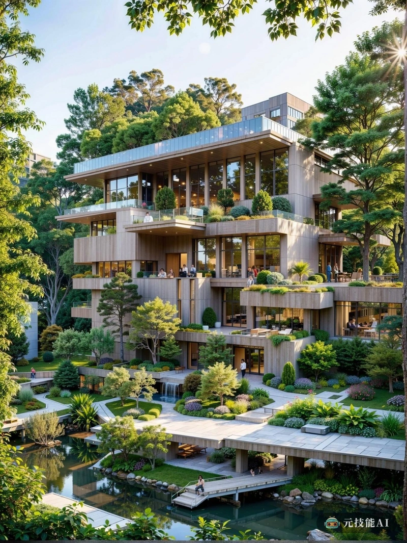 由弗兰克·劳埃德·赖特(Frank Lloyd Wright)设计的条形博物馆建筑傲然矗立在城市景观的背景下。该建筑以其独特的曲线线条和天然材料无缝地融入周围环境。阳光透过建筑的透明屋顶,在室内空间投射出温暖的光芒。游客沿着狭窄的小路行走,周围是郁郁葱葱的绿色植物和城市景观的倒影。这是一个艺术、自然和城市生活融合成一个和谐整体的地方。 由弗兰克·劳埃德·赖特(Frank Lloyd Wright)设计的条形博物馆建筑傲然矗立在城市景观的背景下。该建筑以其独特的曲线线条和天然材料无缝地融入周围环境。阳光透过建筑的透明屋顶,在室内空间投射出温暖的光芒。游客沿着狭窄的小路行走,周围是郁郁葱葱的绿色植物和城市景观的倒影。这是一个艺术、自然和城市生活融合成一个和谐整体的地方。