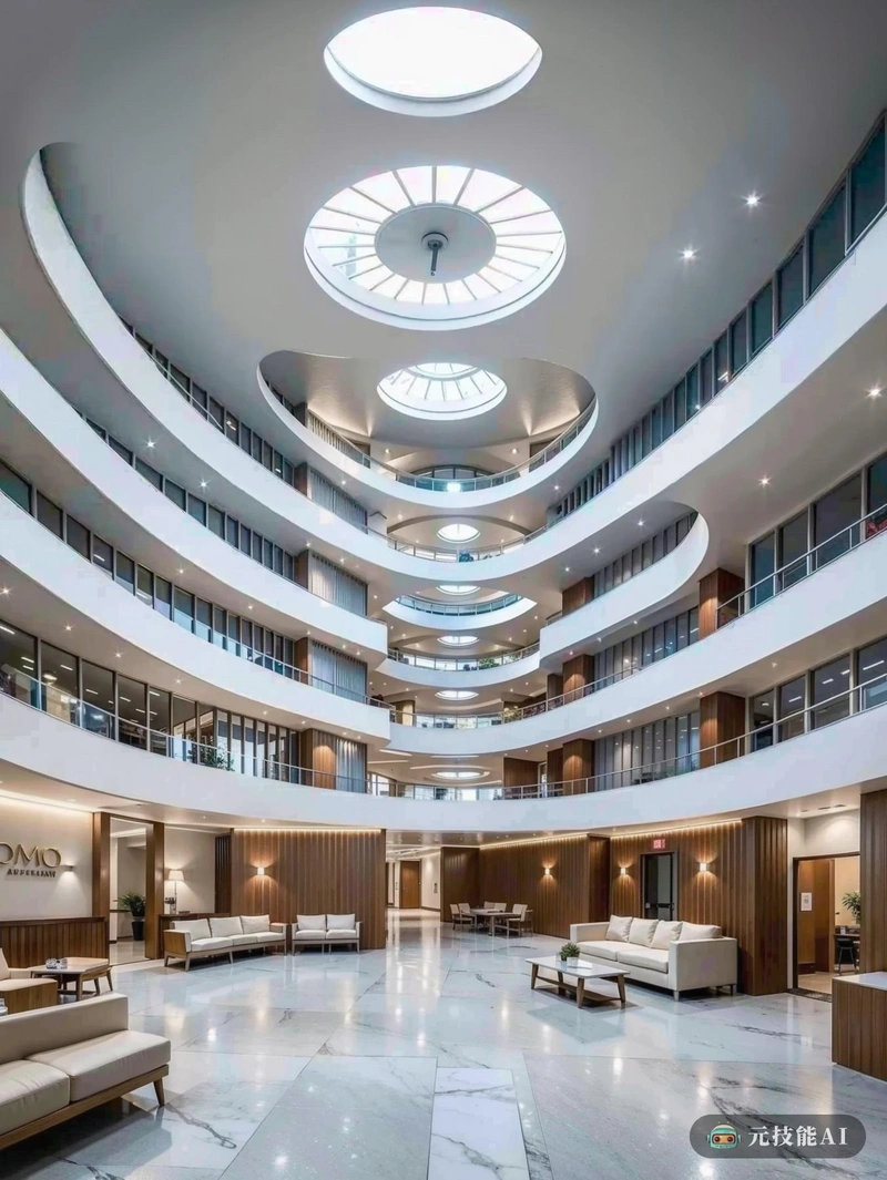 Eero Saarinen设计的医院是现代医学与卓越建筑相结合的愿景。这座建筑高耸入云，优雅地伸展着翅膀，象征着一只飞翔的鸟。外部是光滑的白色表面，只被允许自然光进入室内的窗户打断。在内部，医院是一个迷宫般的走廊和房间，所有的设计都以病人的舒适和幸福为最前沿。候诊区摆满了柔软诱人的家具，病房配备了现代医疗技术，但保持了温暖和宁静的感觉。