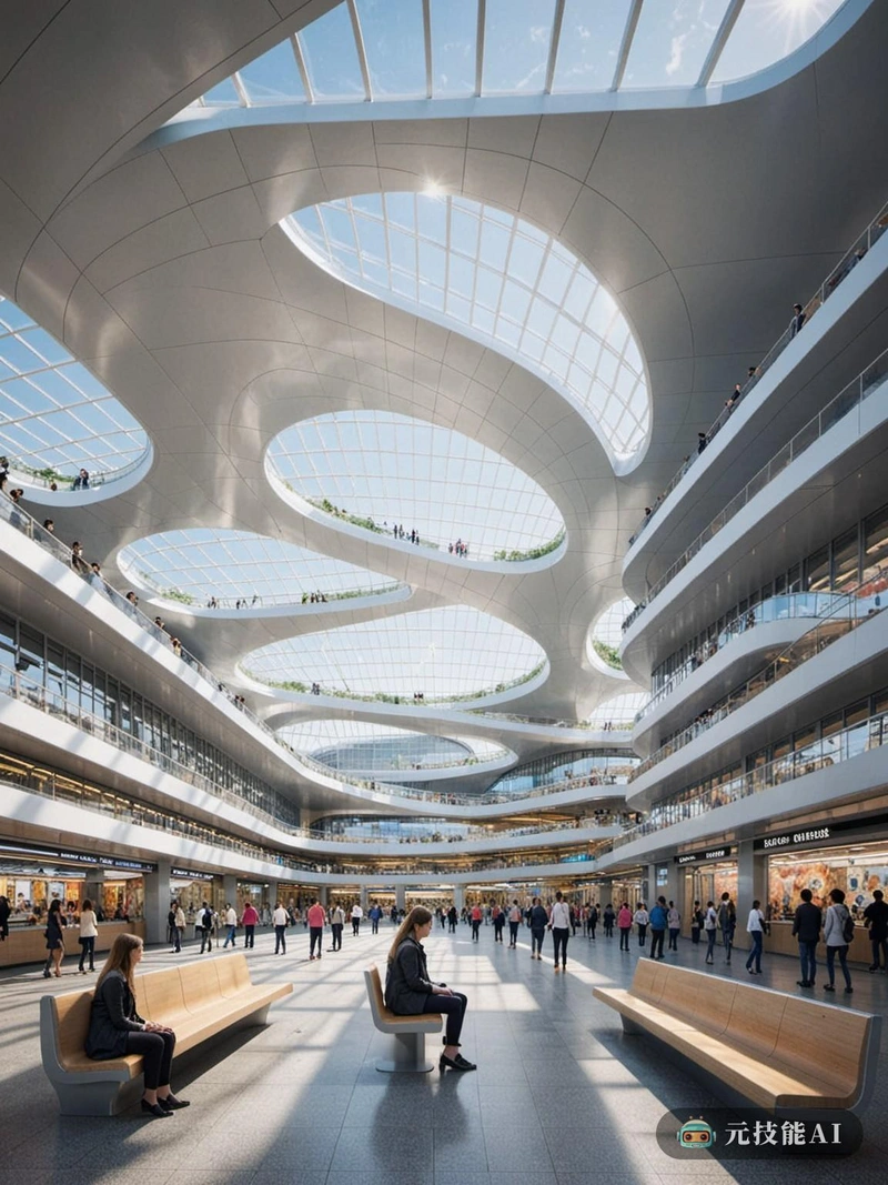由Bjarke Ingels设计的未来主义火车站是现代建筑的灯塔。车站是一个充满活力的活动中心,光滑的线条和弯曲的形状唤起了运动和速度的感觉。建筑的外部由玻璃和钢铁制成,允许自然光进入内部,同时也提供了车站内部工作的透明视图。车站内部是一个由站台、人行道和商店组成的迷宫,所有的设计都注重功能和导航的便利性。车站的内部设计同样令人印象深刻,有干净的线条,现代家具和充足的座位区。火车站不仅仅是一个上车的地方;它本身就是一个目的地,一个人们可以聚集、放松和享受比亚克·英格尔斯的愿景所创造的独特氛围的地方。 由Bjarke Ingels设计的未来主义火车站是现代建筑的灯塔。车站是一个充满活力的活动中心,光滑的线条和弯曲的形状唤起了运动和速度的感觉。建筑的外部由玻璃和钢铁制成,允许自然光进入内部,同时也提供了车站内部工作的透明视图。车站内部是一个由站台、人行道和商店组成的迷宫,所有的设计都注重功能和导航的便利性。车站的内部设计同样令人印象深刻,有干净的线条,现代家具和充足的座位区。火车站不仅仅是一个上车的地方;它本身就是一个目的地,一个人们可以聚集、放松和享受比亚克·英格尔斯的愿景所创造的独特氛围的地方。