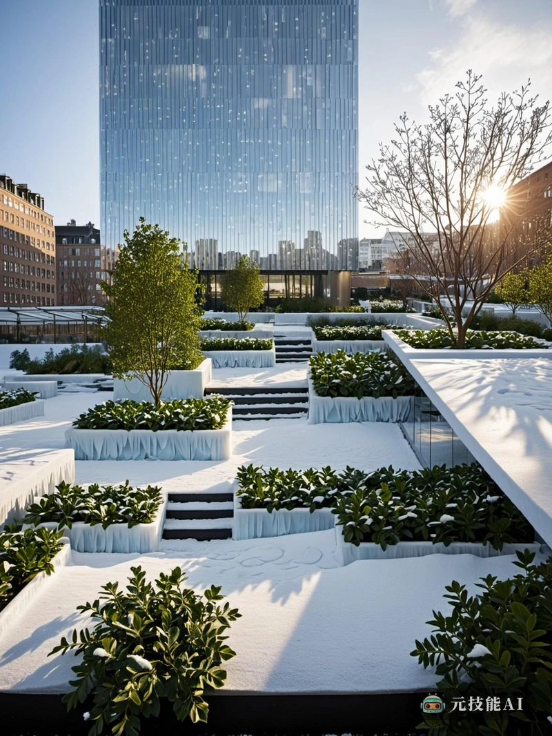 作为当代建筑和历史魅力的交响乐,屋顶花园冰雪大世界是现代都市主义和文艺复兴风格的独特融合。这座建筑优雅地矗立在城市的中心,是钢铁艺术的见证,它的立面采用光滑的镀铬处理,反映了天空和周边景观,扭曲光影,增添了几分神秘感。在它的顶部,一个郁郁葱葱的屋顶花园提供了一个逃离下面的喧嚣。在这里,在绿色的树荫下,游客们被视为一个冰雪世界,一个控制环境,雪花全年漂浮,在城市中心创造了一个宁静的冬季天堂。配有当代作品,向文艺复兴时期致敬,空间是新旧的和谐融合。复杂的雕刻和丰富的饰面等古典元素与时尚的现代家具并列,体现了新城市主义的精神。这个设计不仅仅是一个结构;这是一个优雅与创新的宣言,一个历史与未来融合成一个和谐整体的屋顶花园冰雪世界。 作为当代建筑和历史魅力的交响乐,屋顶花园冰雪大世界是现代都市主义和文艺复兴风格的独特融合。这座建筑优雅地矗立在城市的中心,是钢铁艺术的见证,它的立面采用光滑的镀铬处理,反映了天空和周边景观,扭曲光影,增添了几分神秘感。在它的顶部,一个郁郁葱葱的屋顶花园提供了一个逃离下面的喧嚣。在这里,在绿色的树荫下,游客们被视为一个冰雪世界,一个控制环境,雪花全年漂浮,在城市中心创造了一个宁静的冬季天堂。配有当代作品,向文艺复兴时期致敬,空间是新旧的和谐融合。复杂的雕刻和丰富的饰面等古典元素与时尚的现代家具并列,体现了新城市主义的精神。这个设计不仅仅是一个结构;这是一个优雅与创新的宣言,一个历史与未来融合成一个和谐整体的屋顶花园冰雪世界。