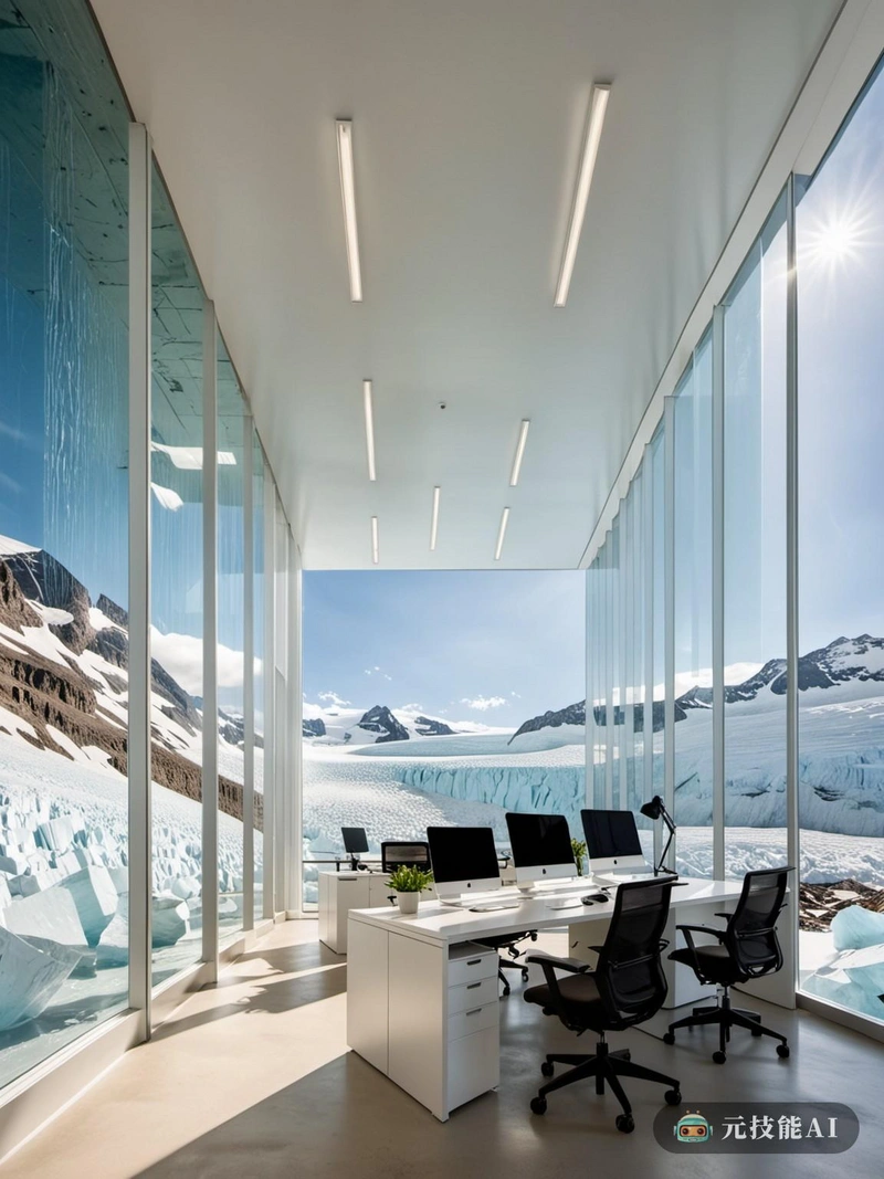 OfficeGlacier是一个环境响应设计,从冰川地区的宁静美景中汲取灵感。建筑体现了有机设计的原则,与自然环境优雅地流动,并结合了玻璃元素的战略使用。这些玻璃面板不仅允许自然光进入室内,创造一个明亮通风的工作空间,而且还提供冰川的战略视野,激励员工和游客。建筑的嵌套形式旨在最大限度地利用空间,同时保持开放和连通性。外部覆盖着可持续材料的调色板,参考了冰川的自然调色板,内部设计的重点是员工的舒适度和幸福感。OfficeGlacier是形式和功能、自然和技术和谐融合的证明,创造了一个不仅可持续,而且美丽和鼓舞人心的工作空间。 OfficeGlacier是一个环境响应设计,从冰川地区的宁静美景中汲取灵感。建筑体现了有机设计的原则,与自然环境优雅地流动,并结合了玻璃元素的战略使用。这些玻璃面板不仅允许自然光进入室内,创造一个明亮通风的工作空间,而且还提供冰川的战略视野,激励员工和游客。建筑的嵌套形式旨在最大限度地利用空间,同时保持开放和连通性。外部覆盖着可持续材料的调色板,参考了冰川的自然调色板,内部设计的重点是员工的舒适度和幸福感。OfficeGlacier是形式和功能、自然和技术和谐融合的证明,创造了一个不仅可持续,而且美丽和鼓舞人心的工作空间。