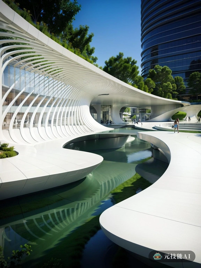 在宁静的城市景观中,扎哈·哈迪德(Zaha Hadid)设计的一座公园冉冉升起,成为当代建筑的活力颂歌。该公园名为“哈迪德绿地”,是曲线和流动的挂毯,反映了建筑师的标志性风格。绿色的草坪像波浪一样起伏,与雕塑长凳和庇护所无缝地结合在一起。像液态冰雕一样的水景点缀着景观,营造出宁静而又充满活力的氛围。公园的材料选择了耐用性和环保性,可持续木材、玻璃和混凝土融入了设计。树木和植物的选择是因为它们在城市环境中茁壮成长的能力,创造了一个生物多样性和可持续的绿色空间。“哈迪德绿地”不仅仅是一个公园;这是一个现代城市设计的声明,邀请路人参与其动态形式,并与自然联系。 在宁静的城市景观中,扎哈·哈迪德(Zaha Hadid)设计的一座公园冉冉升起,成为当代建筑的活力颂歌。该公园名为“哈迪德绿地”,是曲线和流动的挂毯,反映了建筑师的标志性风格。绿色的草坪像波浪一样起伏,与雕塑长凳和庇护所无缝地结合在一起。像液态冰雕一样的水景点缀着景观,营造出宁静而又充满活力的氛围。公园的材料选择了耐用性和环保性,可持续木材、玻璃和混凝土融入了设计。树木和植物的选择是因为它们在城市环境中茁壮成长的能力,创造了一个生物多样性和可持续的绿色空间。“哈迪德绿地”不仅仅是一个公园;这是一个现代城市设计的声明,邀请路人参与其动态形式,并与自然联系。