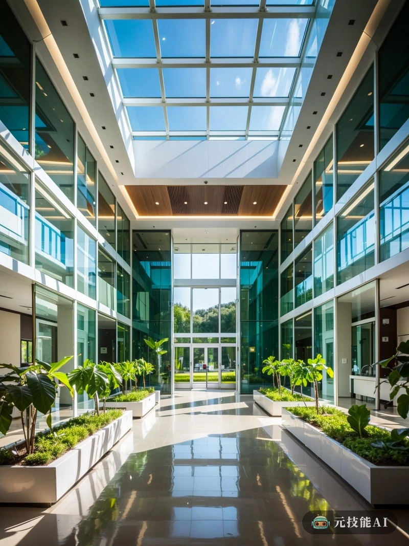医院高科技农业园区是现代的灯塔，融合了玻璃和钢铁的极简主义与巴洛克建筑和野兽派的形状。建筑的外部是一个对比的书房，光滑的玻璃板反映了周围的绿色植物和原始的混凝土立面，强调了巴洛克风格的细节。医院的设计兼具功能性和美学，每个元素都有自己的用途，同时保持整体结构的和谐。主入口两侧有两根高耸的柱子，参考了巴洛克建筑的宏伟，而内部则展示了迷宫般的走廊和等候区。整个建筑使用玻璃，使自然光进入室内，创造明亮通风的氛围。医院最先进的医疗设备安置在这些透明的墙壁内，象征着旧与新，传统与创新的结合。医院周围的农业园区是绿色技术融入现代医疗保健的证明。在这里，高科技的农业技术被用来种植新鲜的农产品，为医院的厨房，确保病人得到最新鲜和最有营养的食物。公园的设计也受到巴洛克风格的影响，弯曲的小路和华丽的喷泉为原本实用的空间增添了一丝优雅。医院高科技农业园区不仅仅是一个治疗的地方;这是一个意图的声明，一个未来的愿景，在那里技术和自然共存，过去和现在无缝地交织在一起。这是一个病人可以在现代化中找到慰藉的空间，也是一个利用自然的治愈力量来增强医疗体验的空间。