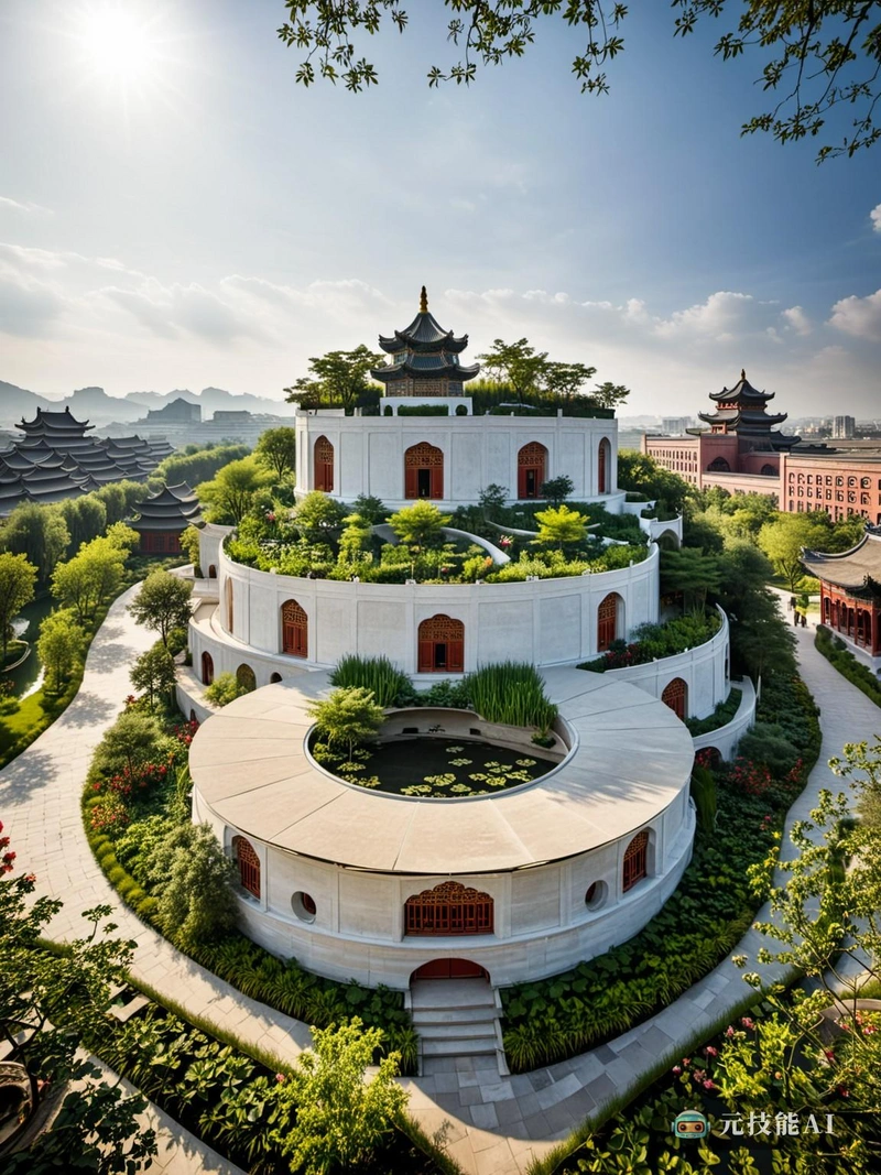 修道院空中花园是乌托邦式的美景,是新旧结合的见证。穹顶形的建筑高耸入云,形似一朵莲花,在中国文化中象征着纯洁和重生。它的外墙装饰着反映中国丰富历史和文化遗产的油漆涂料,而其内部则展示了尖端的高科技设计,不仅可持续发展,而且尊重环境。空中花园是对中国古代园林技术的一种致敬,从圆顶的两侧层叠而下,为游客提供了宁静祥和的氛围。在这里,中国传统建筑的古老智慧被带入现代,创造了一个功能先进和美观的空间。修道院空中花园证明了进步和传统可以共存,相互补充,创造出真正非凡的东西。 修道院空中花园是乌托邦式的美景,是新旧结合的见证。穹顶形的建筑高耸入云,形似一朵莲花,在中国文化中象征着纯洁和重生。它的外墙装饰着反映中国丰富历史和文化遗产的油漆涂料,而其内部则展示了尖端的高科技设计,不仅可持续发展,而且尊重环境。空中花园是对中国古代园林技术的一种致敬,从圆顶的两侧层叠而下,为游客提供了宁静祥和的氛围。在这里,中国传统建筑的古老智慧被带入现代,创造了一个功能先进和美观的空间。修道院空中花园证明了进步和传统可以共存,相互补充,创造出真正非凡的东西。